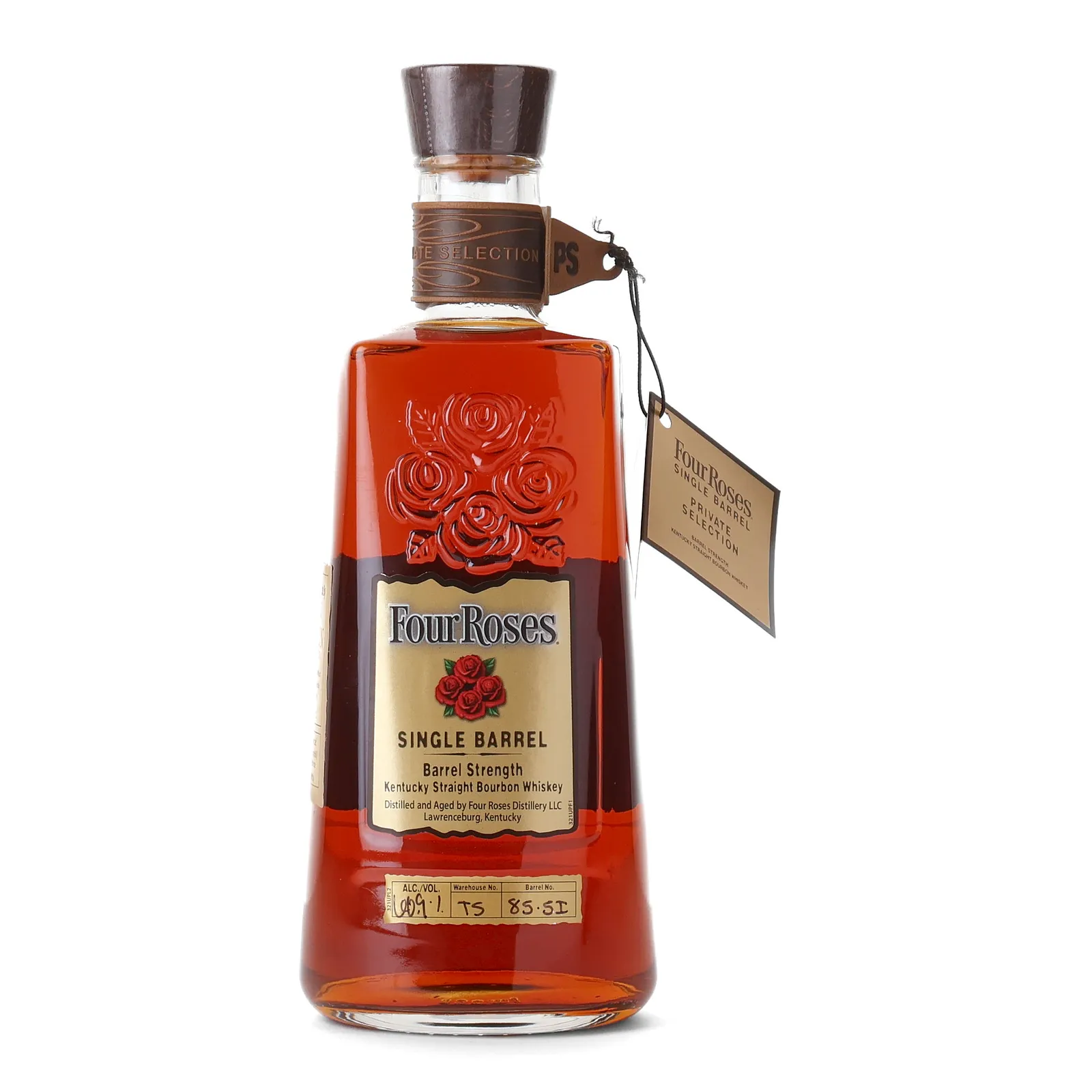 Four Roses Single Barrel Private Selection OESQ 9 Year Old, Cask #85-5I, 2021, 60.9% whisky bottle