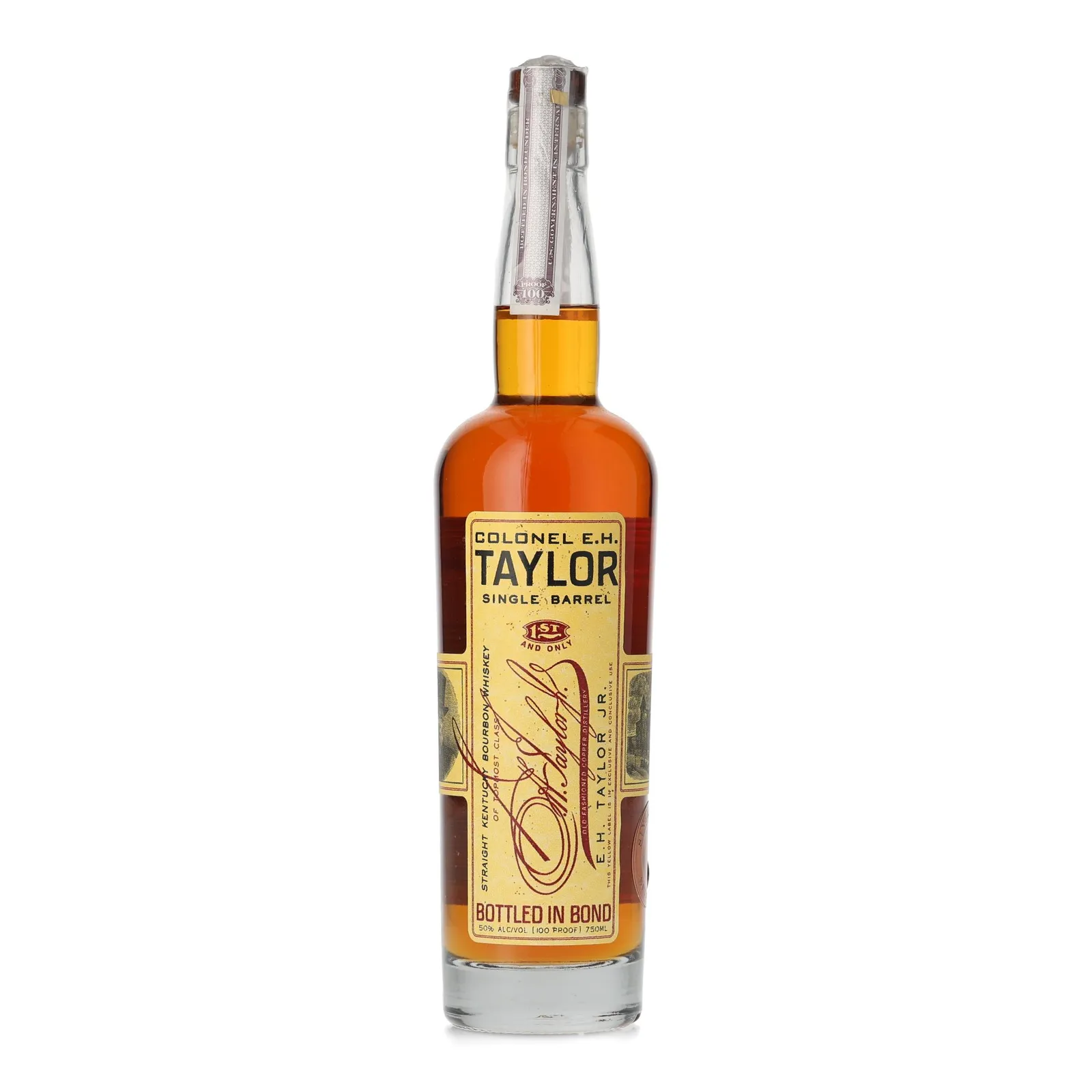Colonel E.H. Taylor Single Barrel Bourbon Park Tavern Private Barrel Selection, 50% whisky bottle