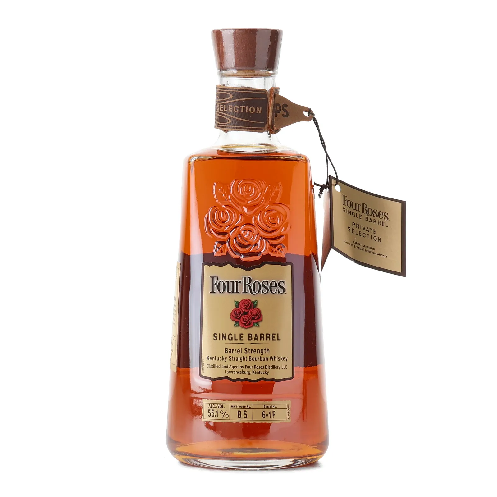 Four Roses Barrel Strength OESF Private Barrel Selection 10 Year Old, New Charred Oak Cask, Cask #6-1F, 2025, 55.1% whisky bottle