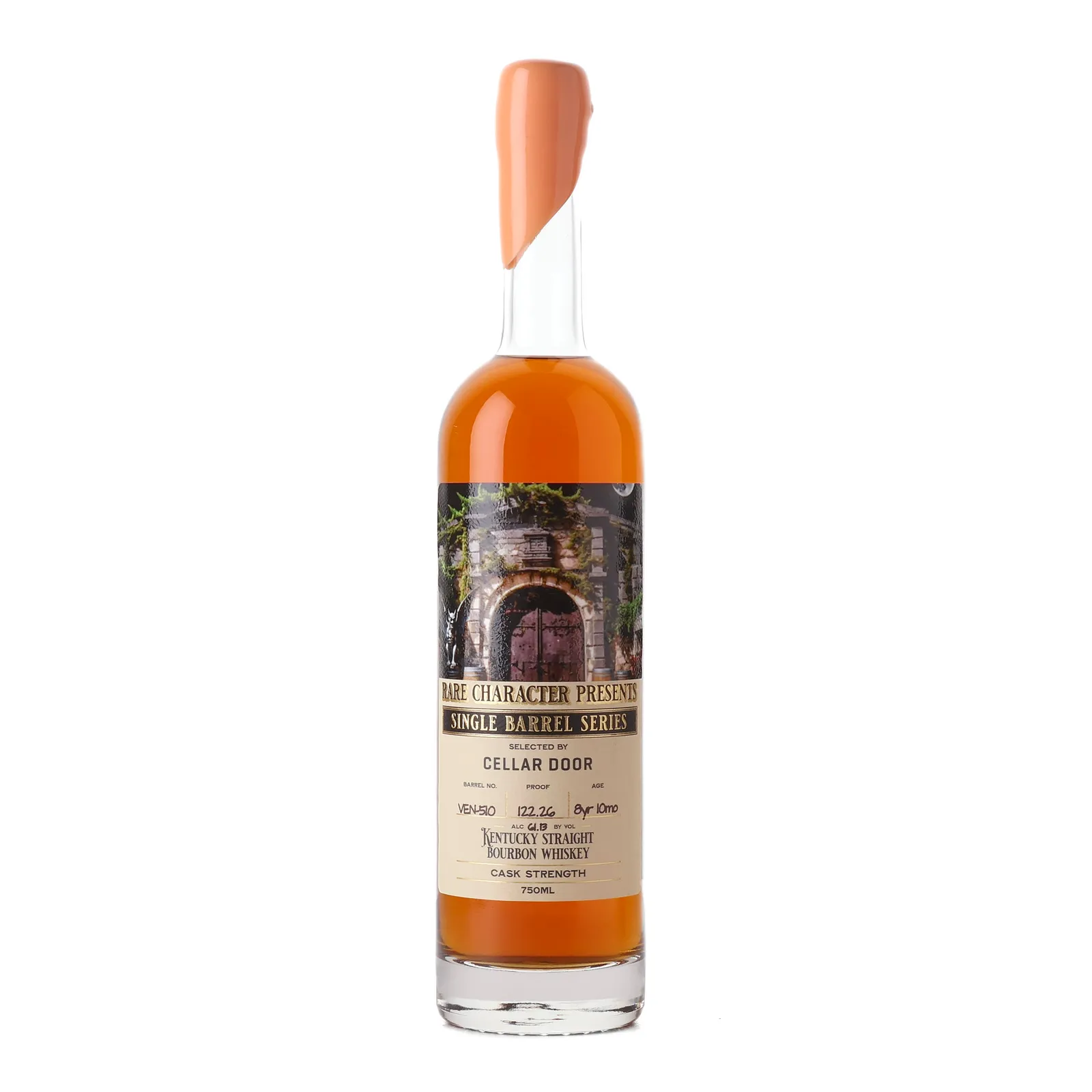 Rare Character Single Barrel Series Cellar Door Private Barrel Selection 8 Year Old, New Charred Oak Cask, Cask #VEN-510, 2016, Rare Character, 61.13% whisky bottle