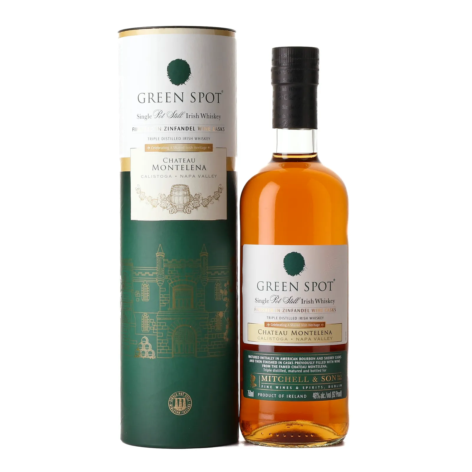 Green Spot Chateau Montelena, Zinfandel Cask, 46% whisky bottle