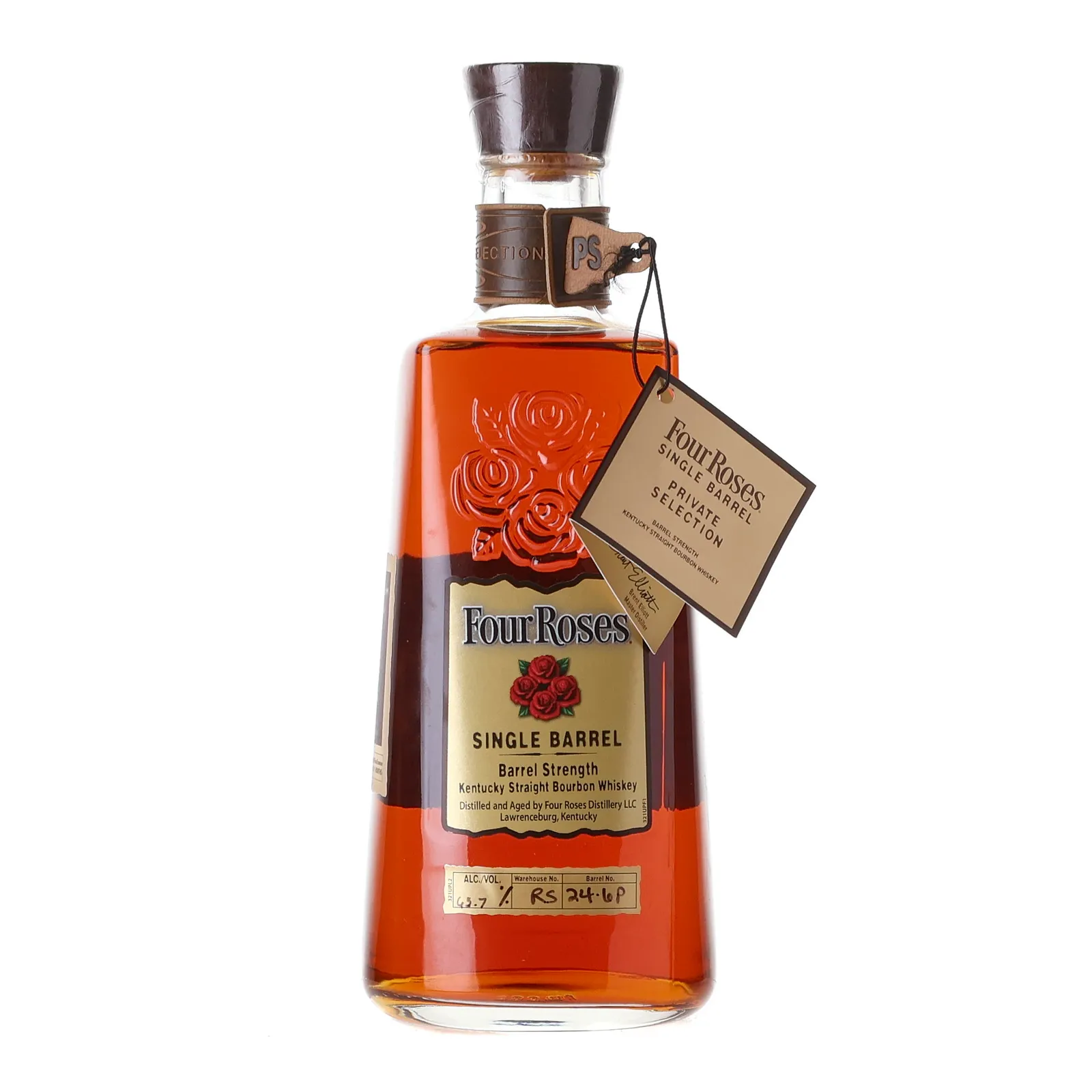 Four Roses Single Barrel Private Selection OBSQ 9 Year Old, Cask #24-6P, 2021, 63.7% whisky bottle