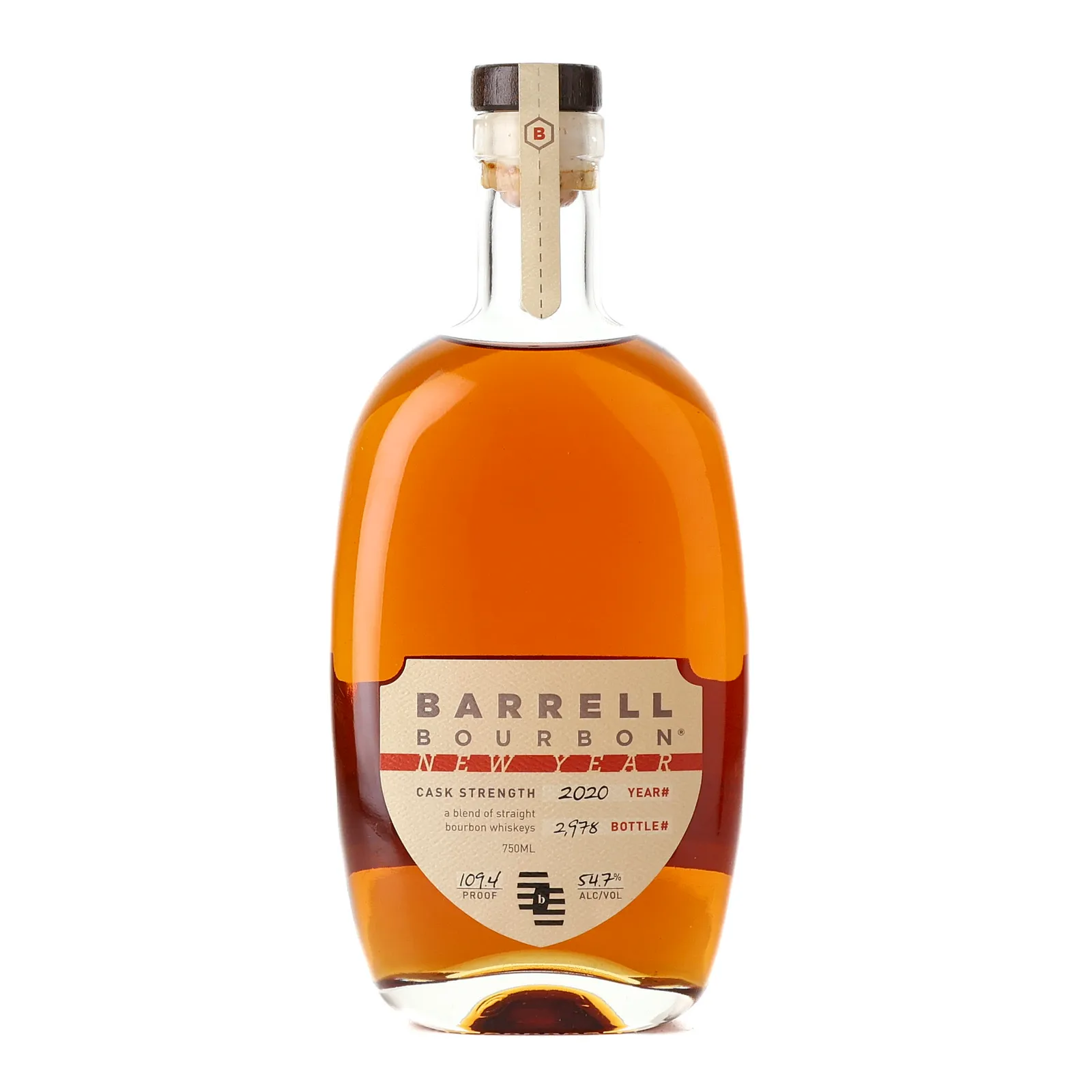 Barrell Craft Spirits New Year Cask Strength 2020, New Oak Cask, 2020, 54.7% whisky bottle