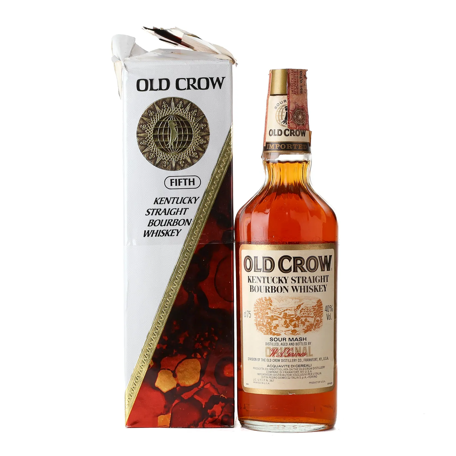 Old Crow Kentucky Straight Bourbon Whiskey, 40% whisky bottle