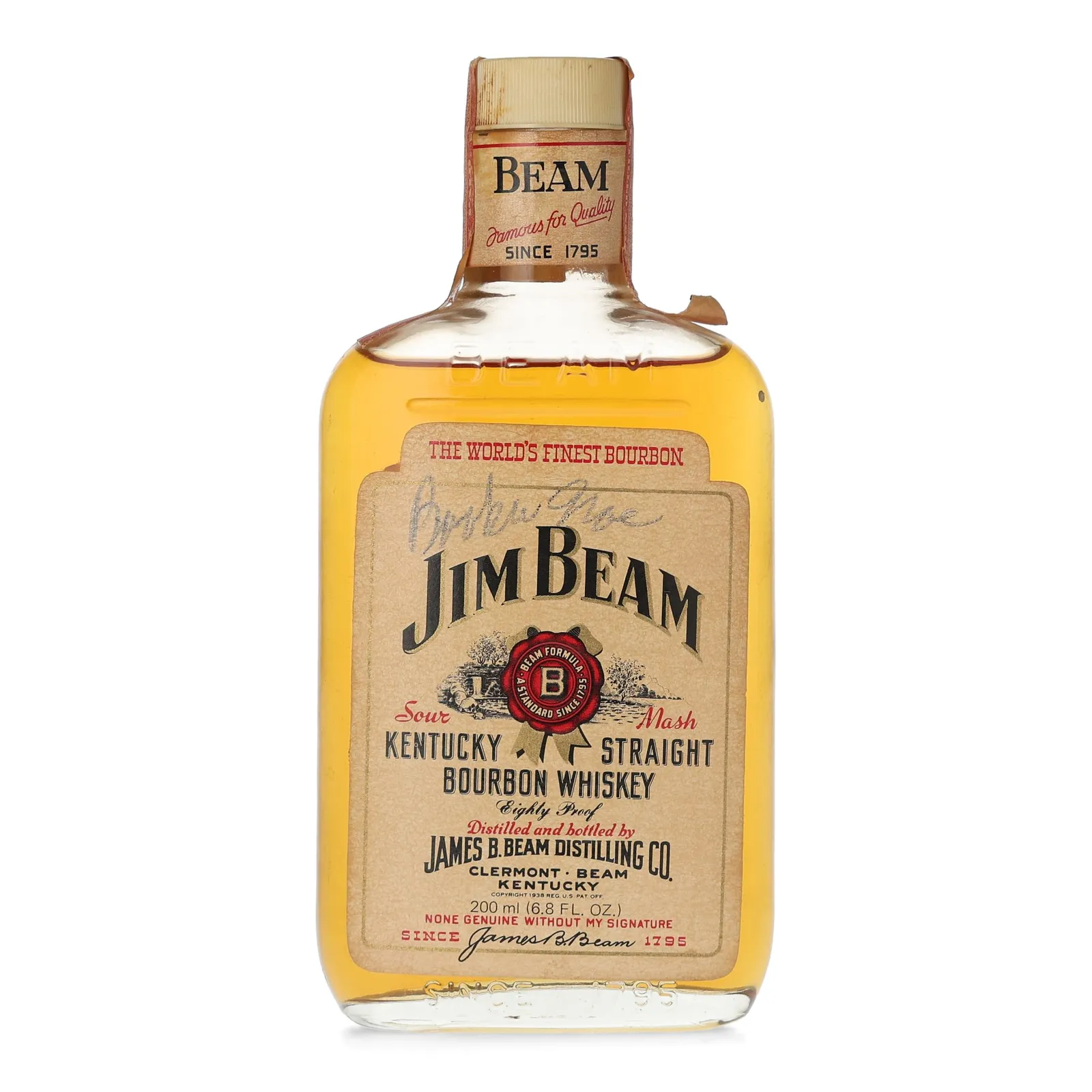 Jim Beam White Label 4 Year Old, 40% whisky bottle