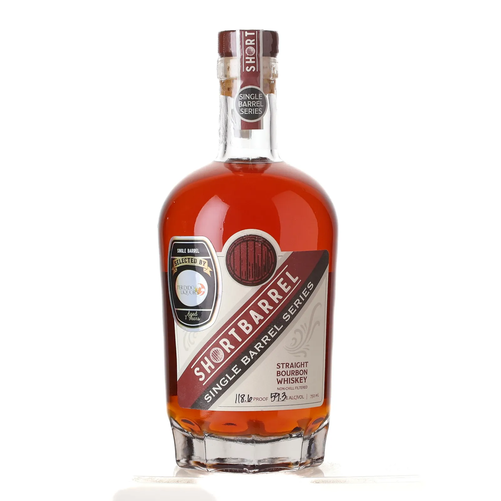 Shortbarrel Perdido Liquors Private Barrel Selection 7 Year Old, 59.3% whisky bottle