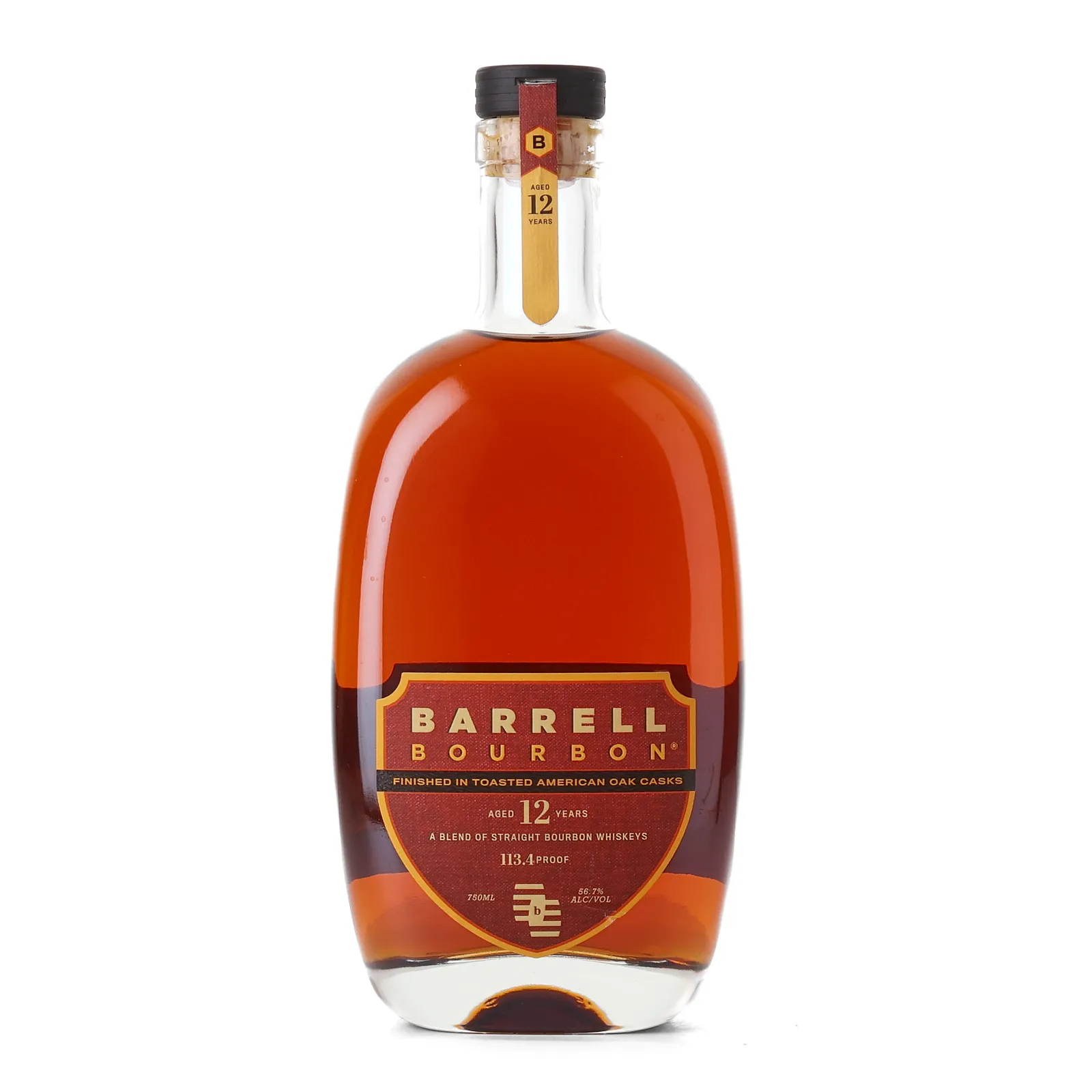 Barrell Craft Spirits Bourbon 12 Year Old, Toasted American Oak Cask, 2026, 56.7% whisky bottle