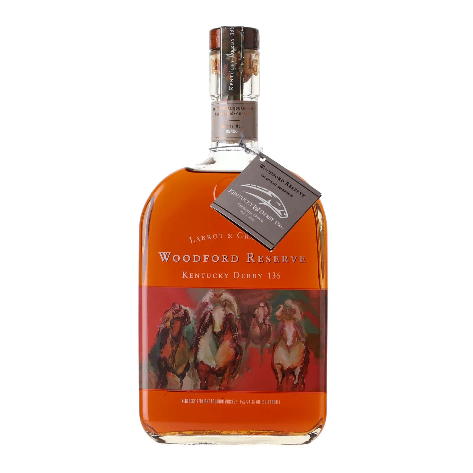 Woodford Reserve Kentucky Derby 136, 2010, 45.2% whisky bottle