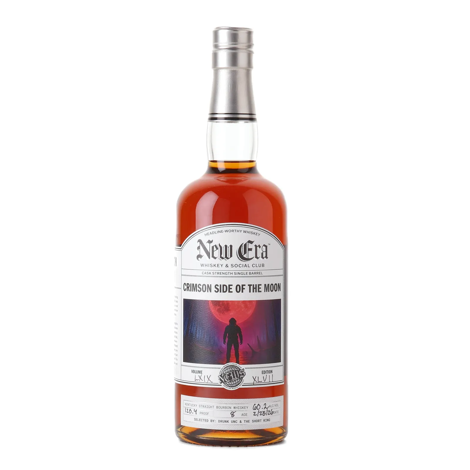 New Era Crimson Side of the Moon 8 Year Old, Oak Cask, New Era Whiskey & Social Club, 60.2% whisky bottle