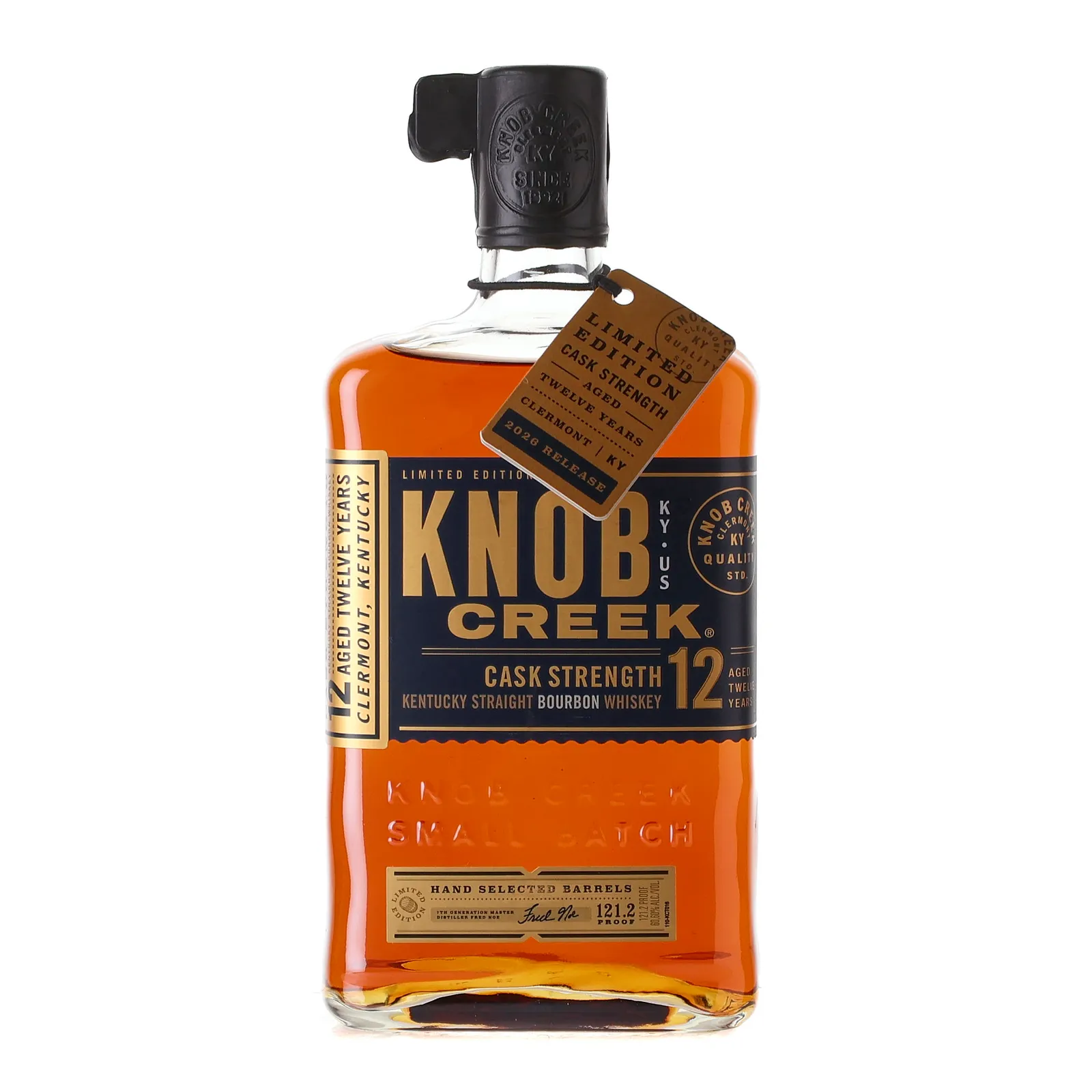 Knob Creek Cask Strength 12 Year Old, 2026, 60.6% whisky bottle