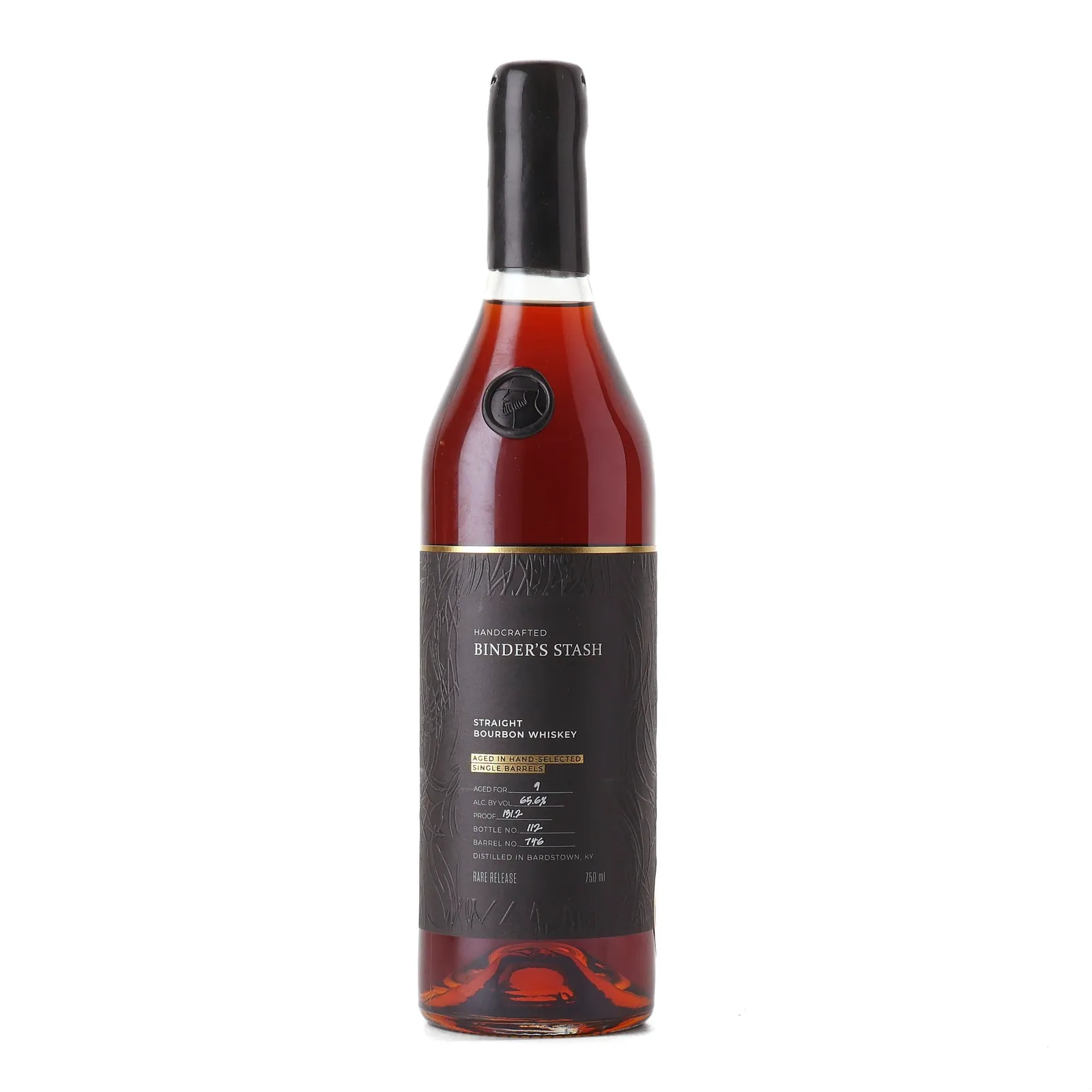 Willett Binder's Stash Barrel Aged Whiskey Society Private Barrel Selection 9 Year Old, Cask #746, Stoddard Spirits, 65.6% whisky bottle