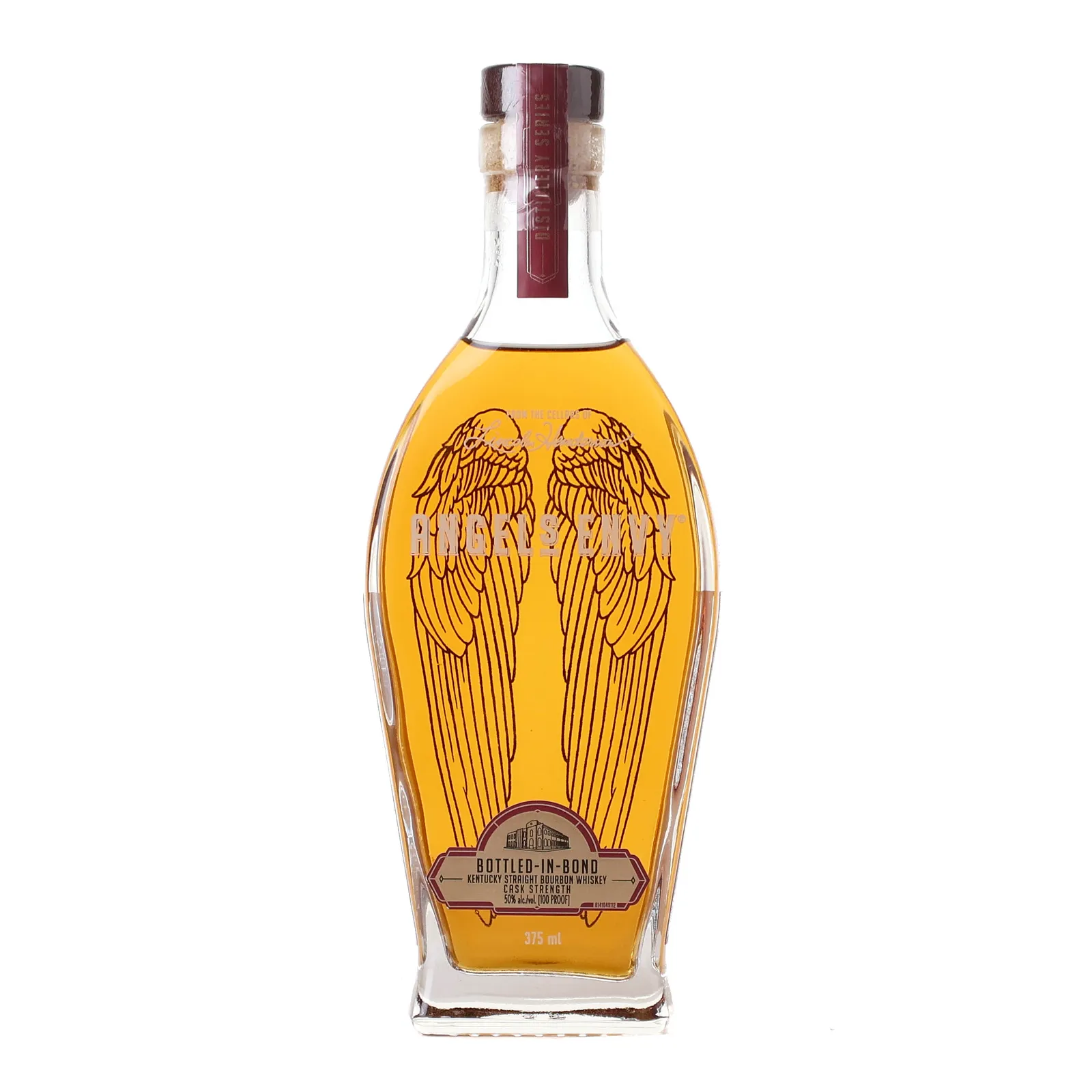 Angel's Envy Distillery Series Bottled-in-Bond Cask Strength Bourbon, New Charred Oak Cask, 50% whisky bottle