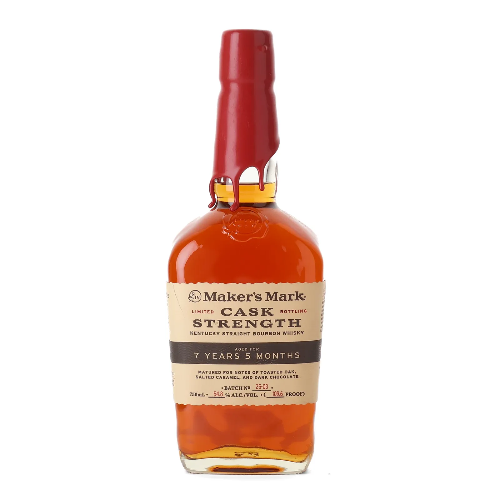 Maker's Mark Cask Strength 7 Year Old, Batch No. 25-03, 54.8% whisky bottle