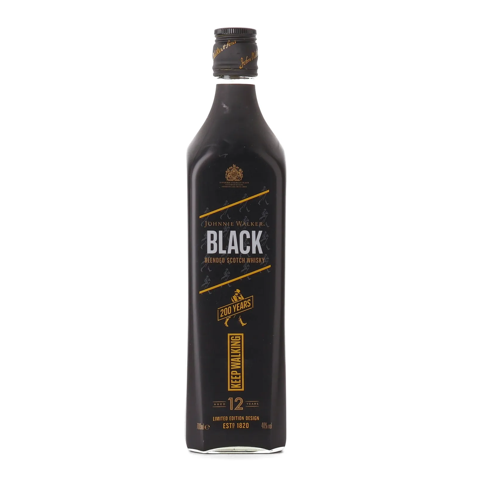 Johnnie Walker Black Label 200th Anniversary 12 Year Old, 40% whisky bottle