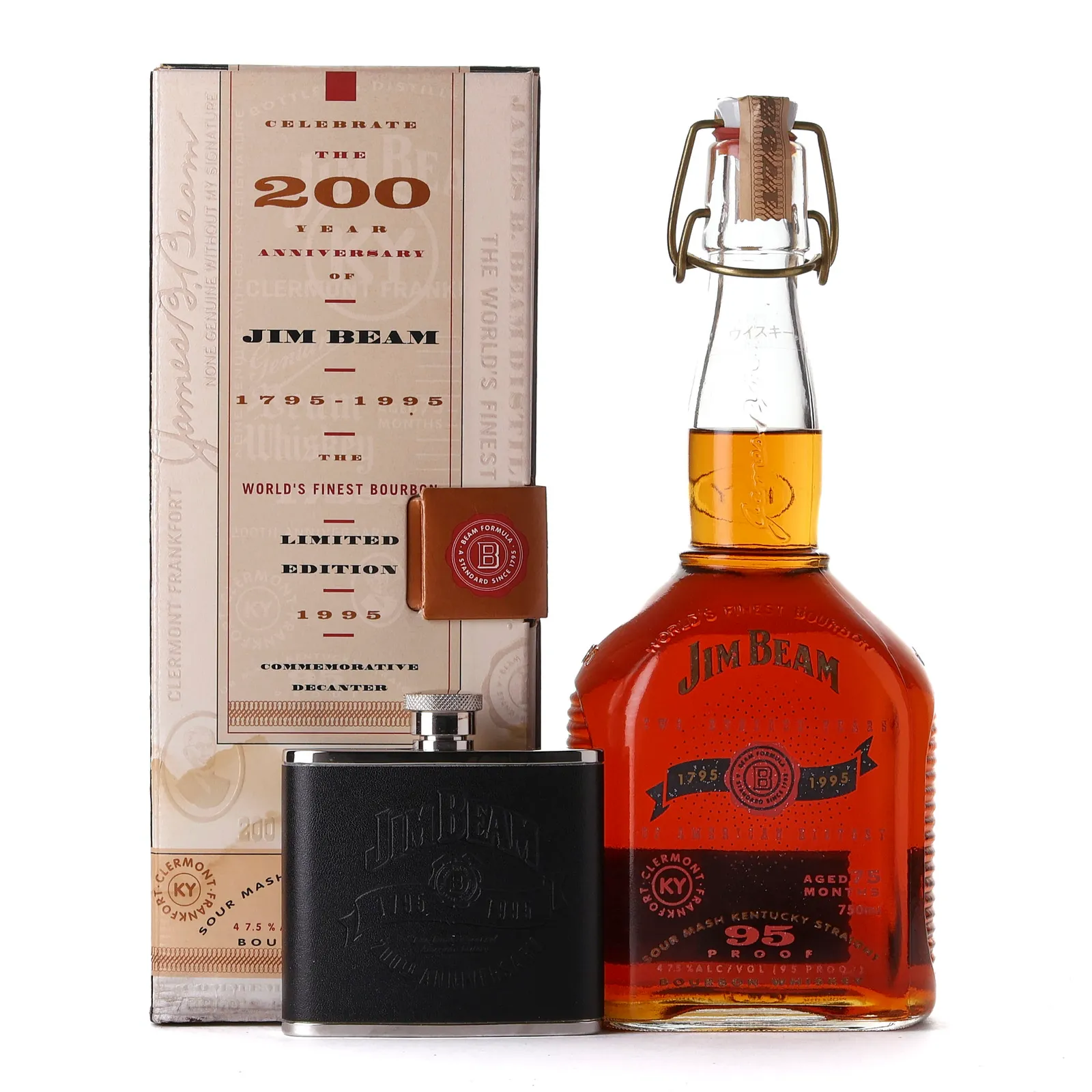 Jim Beam 200th Anniversary 6 Year Old, 1995, 47.5% whisky bottle