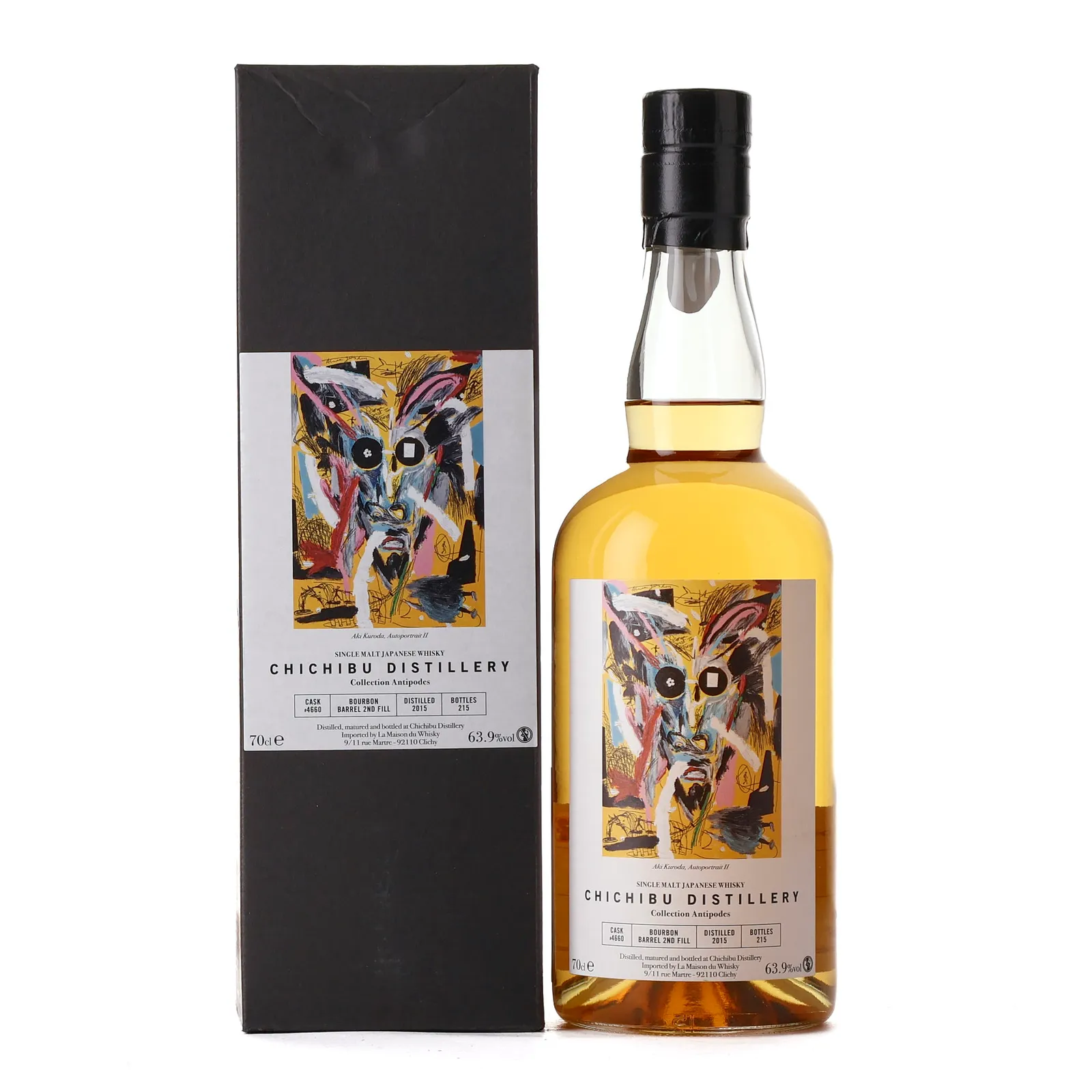 Chichibu Collection Antipodes 6 Year Old, Bourbon Cask, Cask #4660, 2015, 63.9% whisky bottle