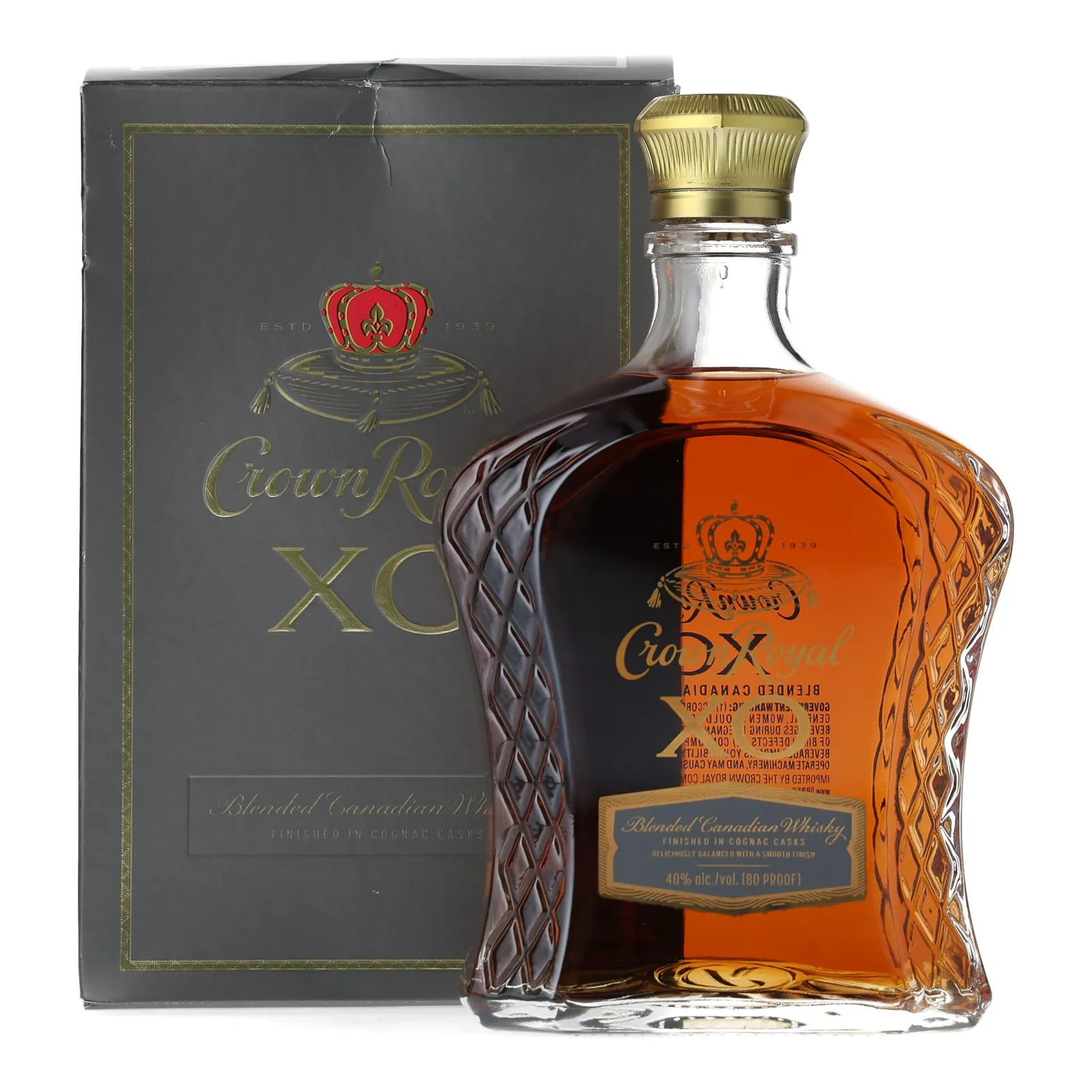 Crown Royal XO, Cognac Cask, 40% whisky bottle