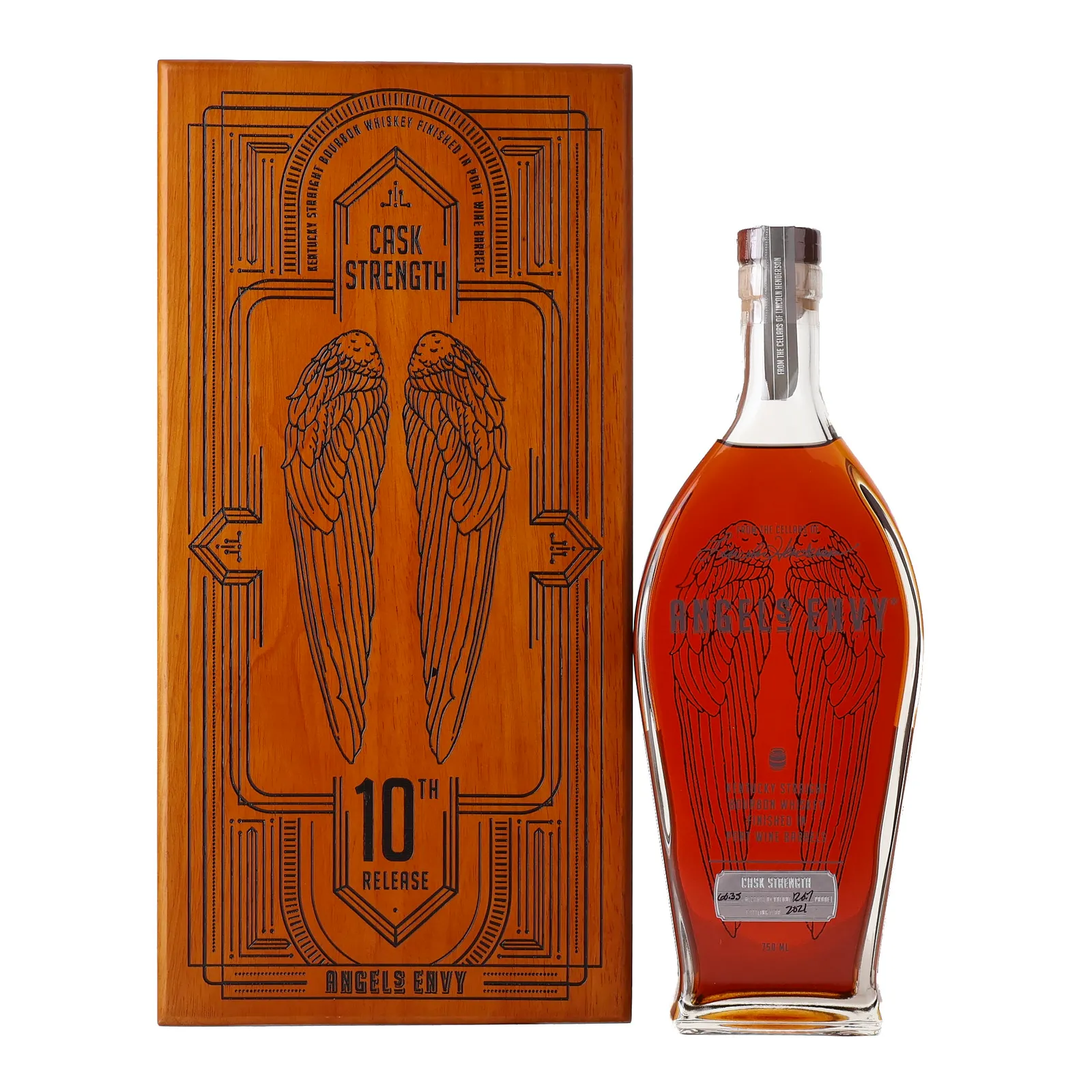 Angel's Envy Cask Strength, Port Cask, Batch No. C10, 2021, 60.35% whisky bottle
