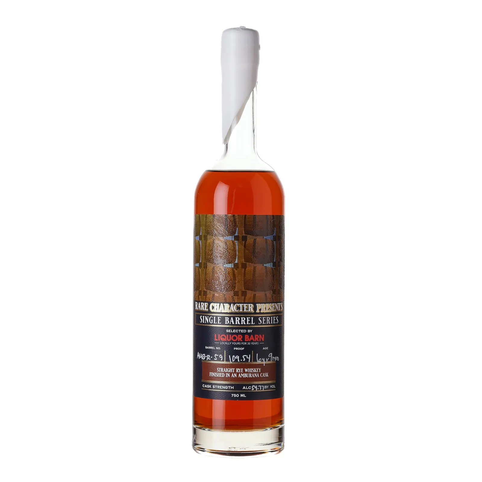 Rare Character Single Barrel Series AMB Rye Liquor Barn Private Barrel Selection 6 Year Old, Amburana Cask, Cask #AMB-R-59, Rare Character, 54.8% whisky bottle