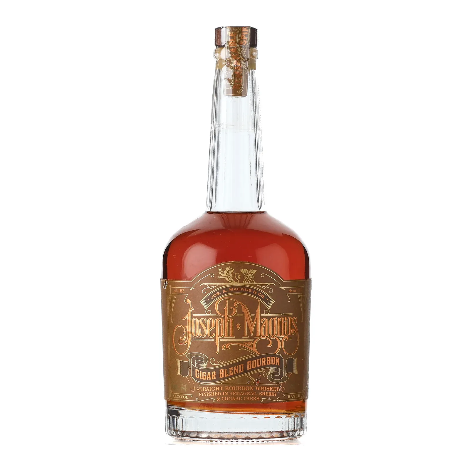 Joseph A. Magnus Cigar Blend Bourbon, Batch No. 90, 60.7% whisky bottle