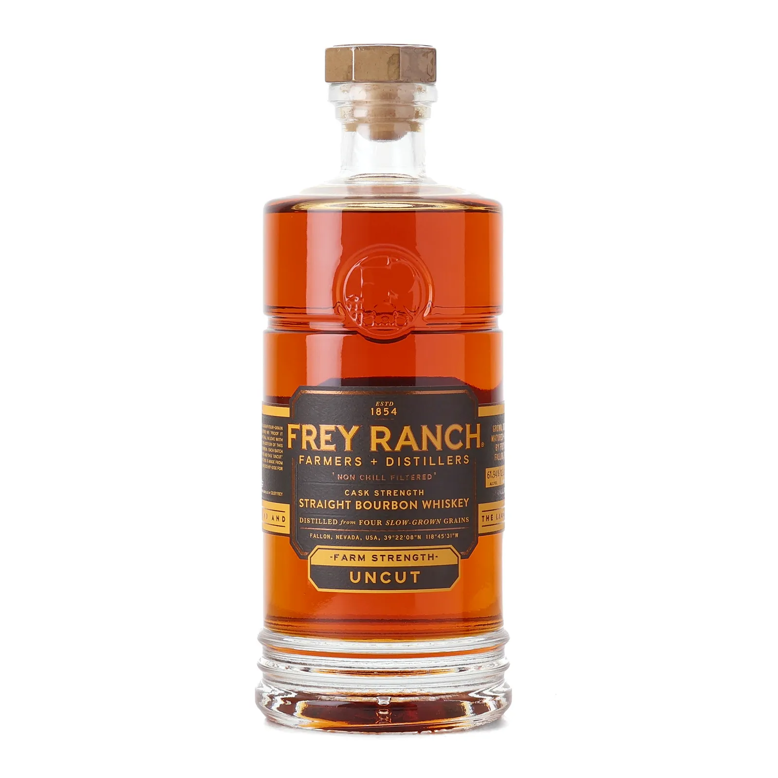 Frey Ranch Farm Strength Uncut Cask Strength, Batch No. 14, 61.94% whisky bottle