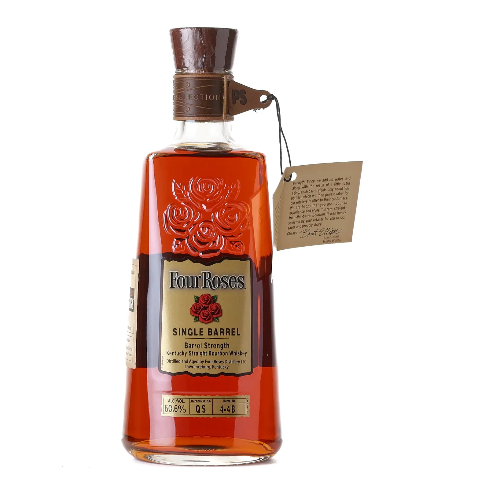 Four Roses Barrel Strength OBSK 8 Year Old, Cask #4-4B, 60.6% whisky bottle