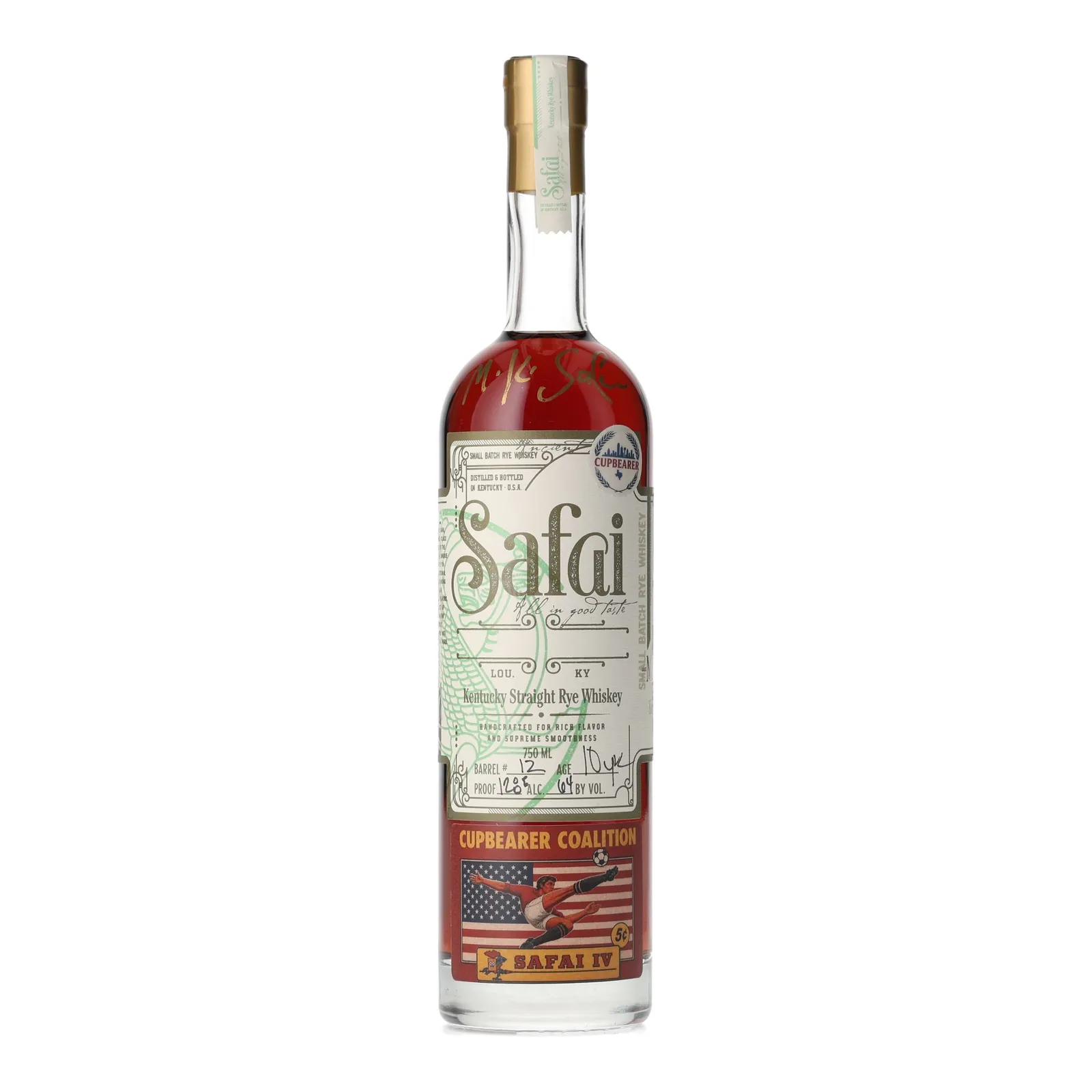 New Riff Safai 'Cupbearer' Private Barrel Selection 10 Year Old, Cask #12, Safai, 64% whisky bottle