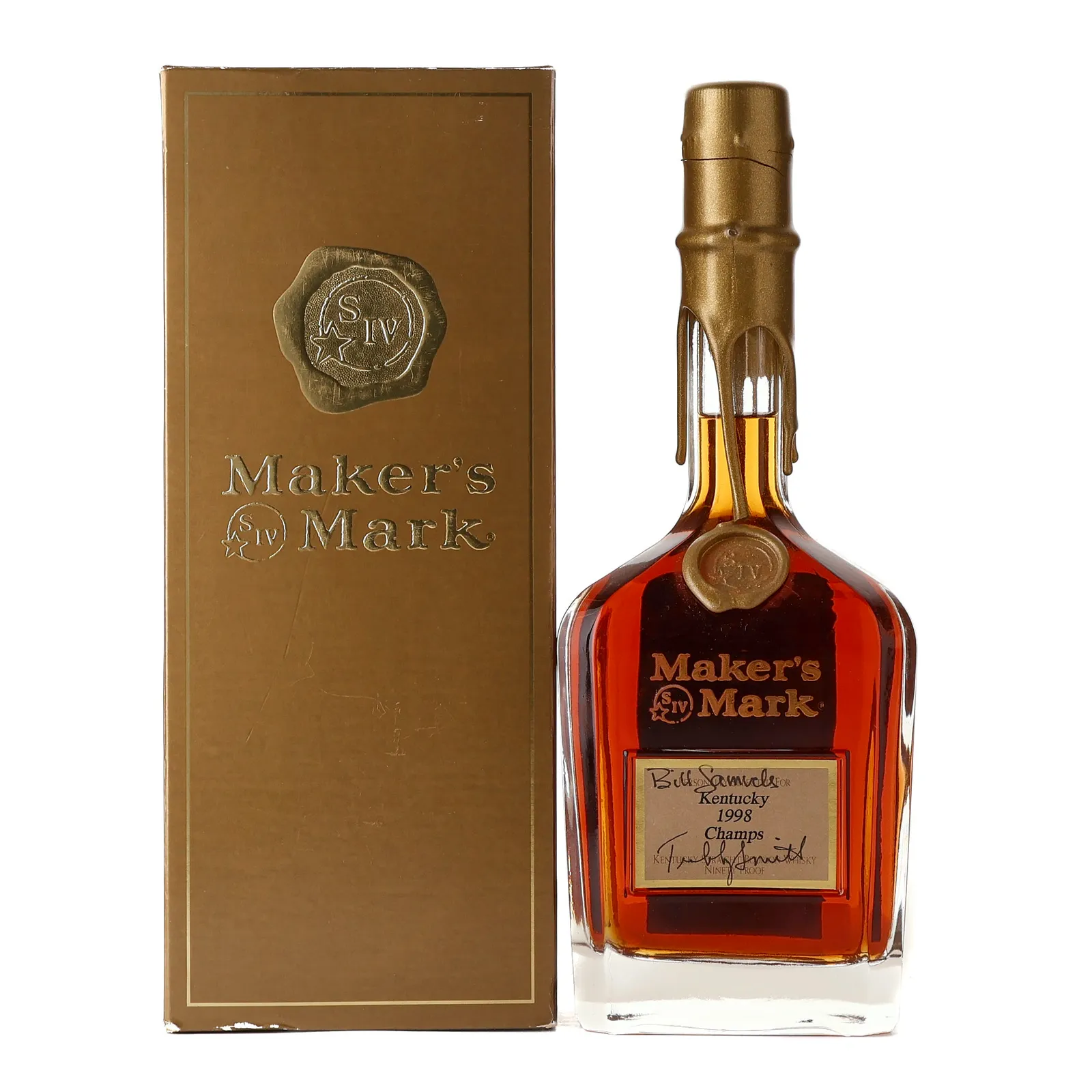 Maker's Mark VIP '1998 Kentucky Champs' Personalized Bottle, New Charred Oak Cask, 2018, 45% whisky bottle