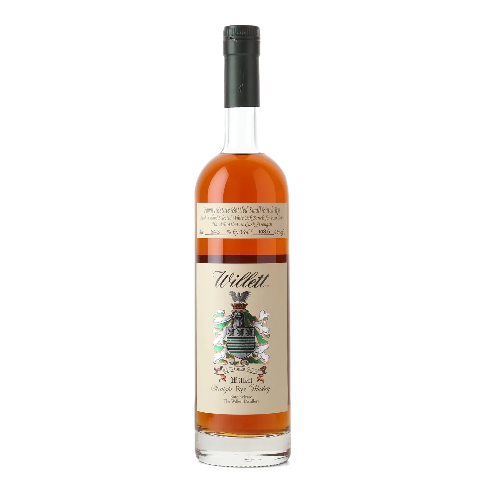 Willett Family Estate Small Batch No. 4 Year Old, White Oak Cask, 54.3% whisky bottle