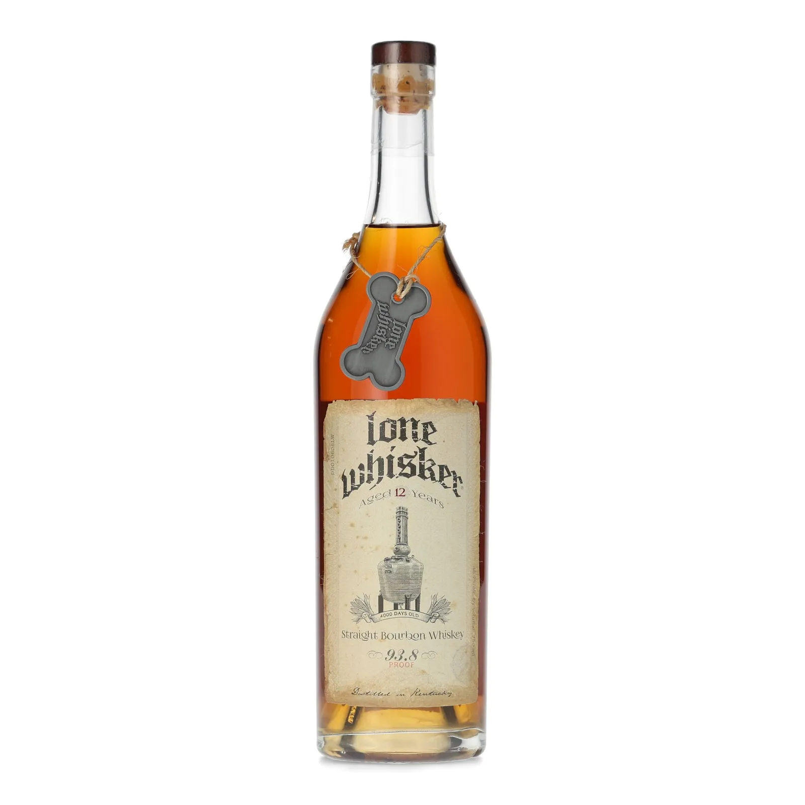 Lone Whisker Straight Bourbon 12 Year Old, Bourbon Cask, 2005, Lone Whisker, 46.9% whisky bottle