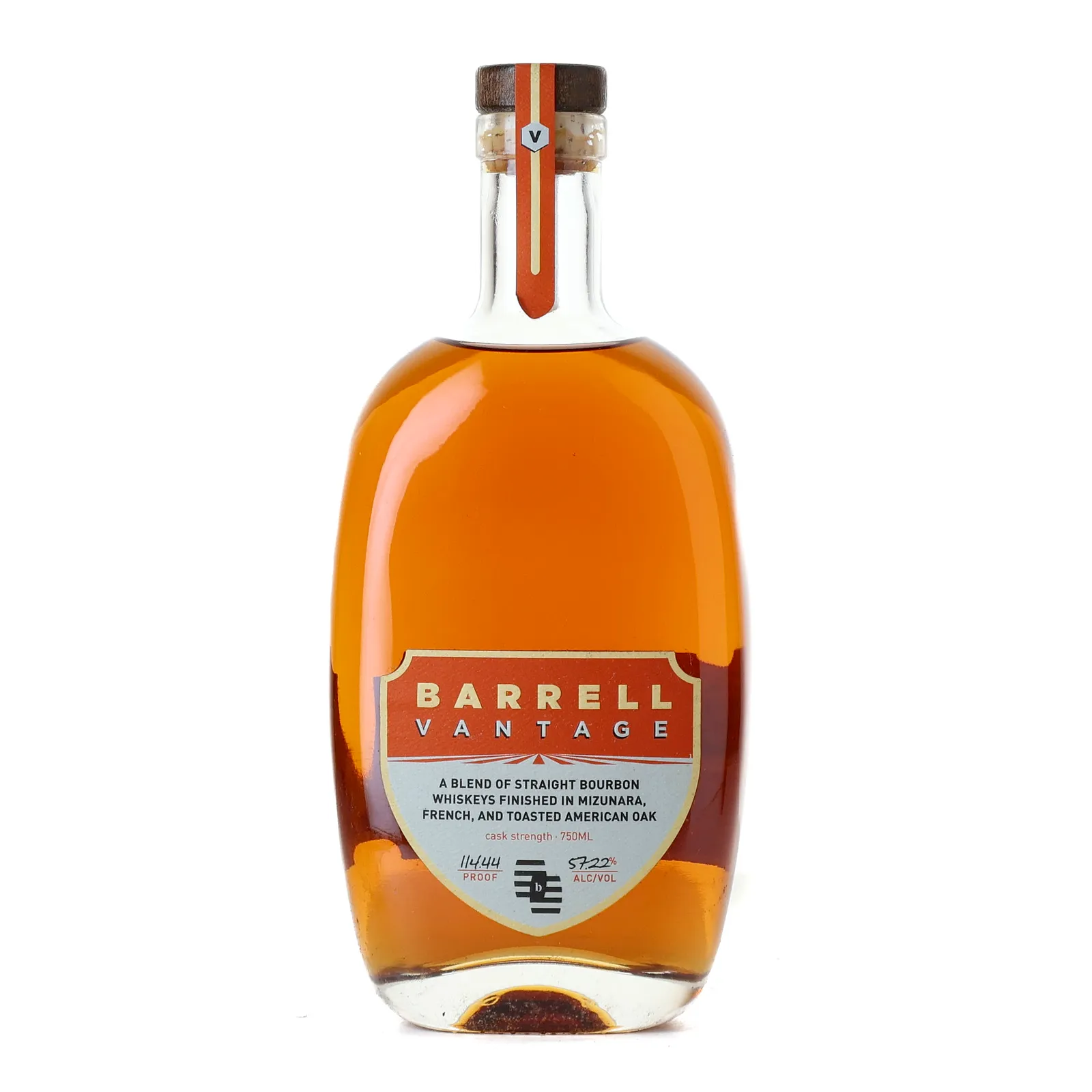 Barrell Craft Spirits Vantage Bourbon, French & Mizunara & Toasted American Oak Cask, 2022, 57.22% whisky bottle