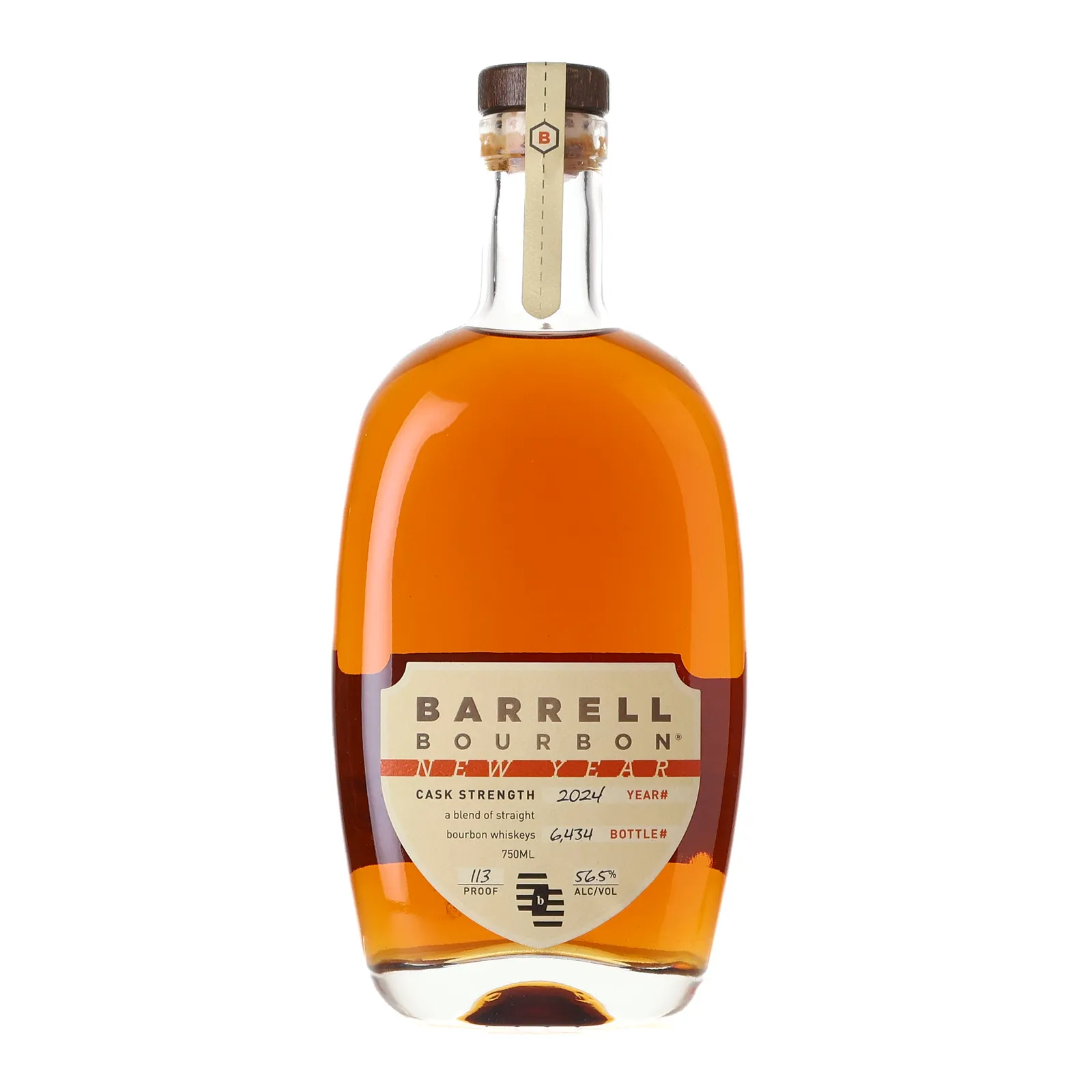 Barrell Craft Spirits New Year Cask Strength Bourbon, 2023, 56.5% whisky bottle