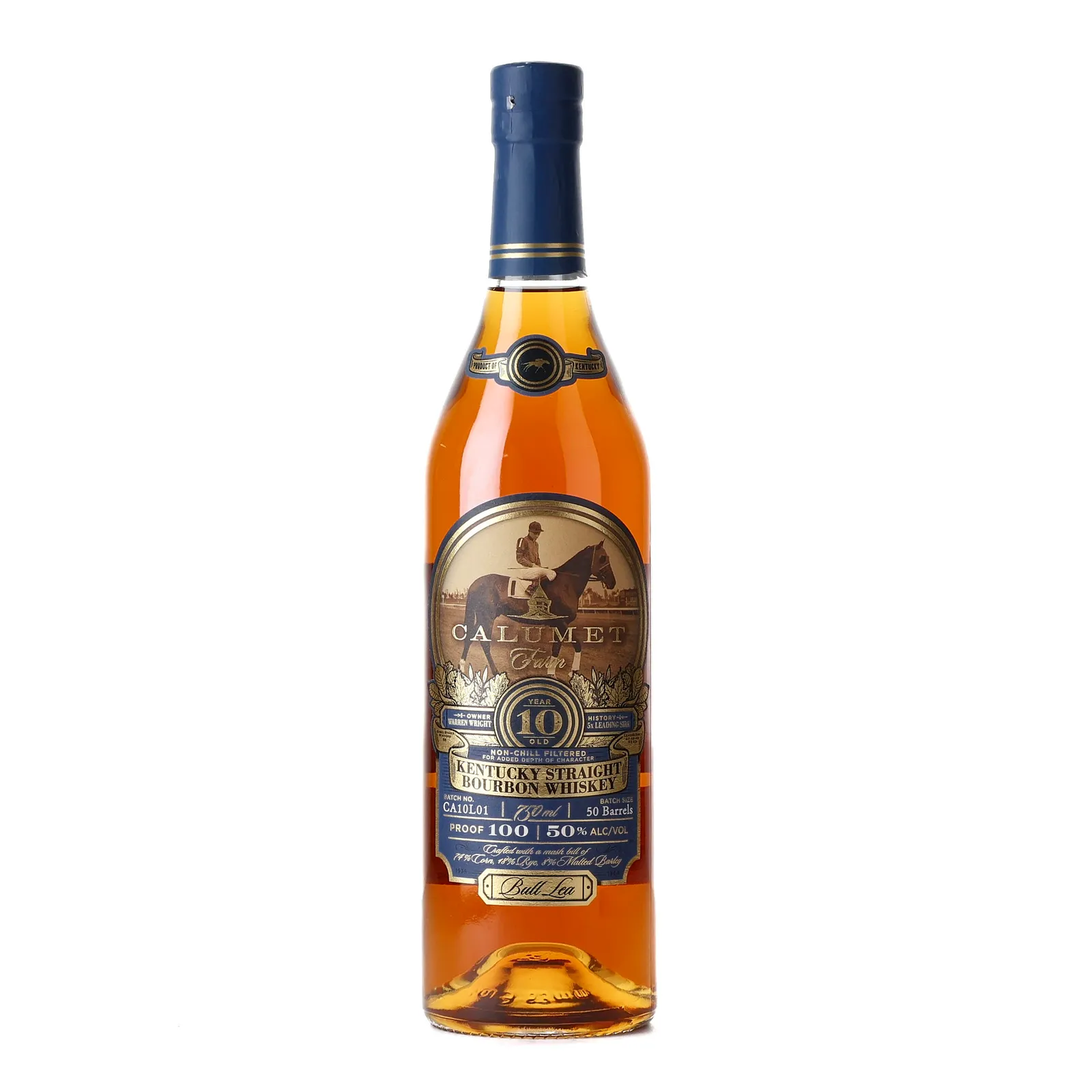 Calumet Farm Bull Lea 10 Year Old, New Charred Oak Cask, 50% whisky bottle