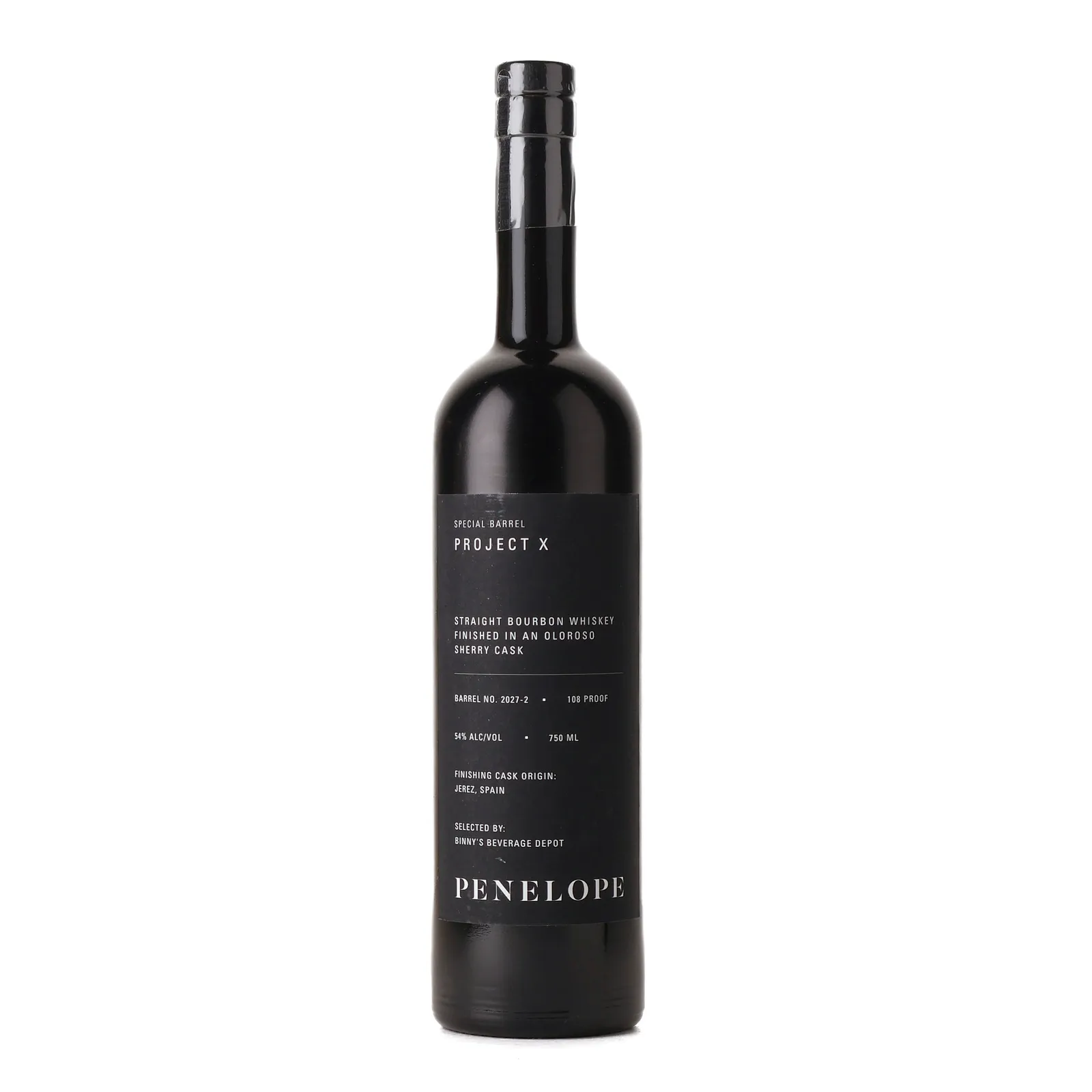 Penelope Project X Special Barrel Oloroso Sherry Cask, Cask #2027-2, 54% whisky bottle
