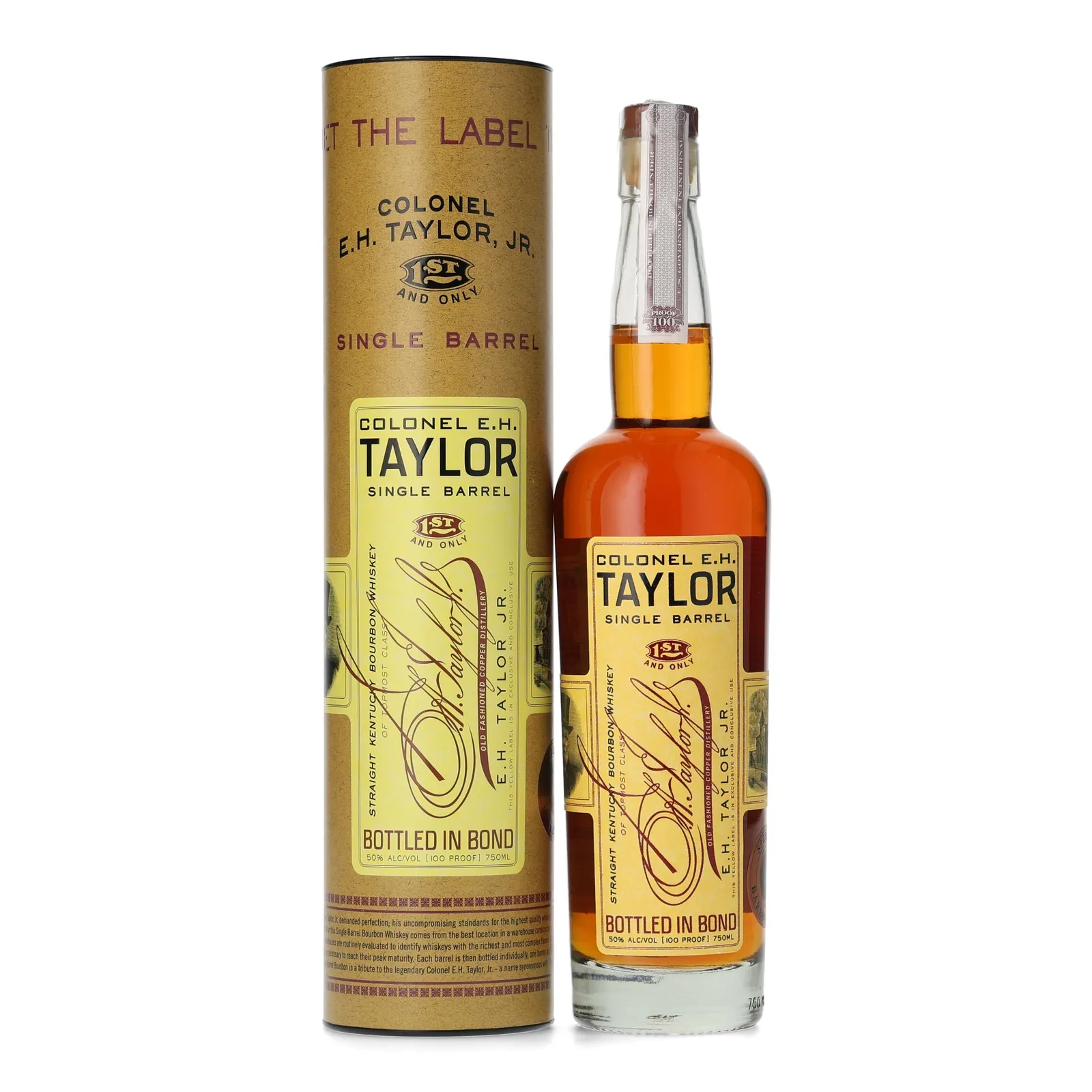 Colonel E.H. Taylor Single Barrel Bourbon, New Charred Oak Cask, Cask #86, 2024, 50% whisky bottle
