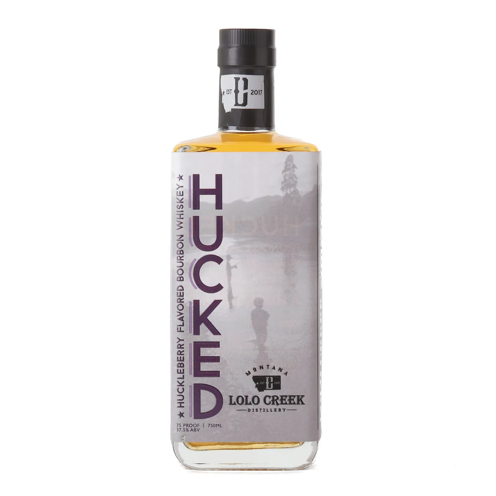 Lolo Creek Hucked Huckleberry Flavored Bourbon, 37.5% whisky bottle