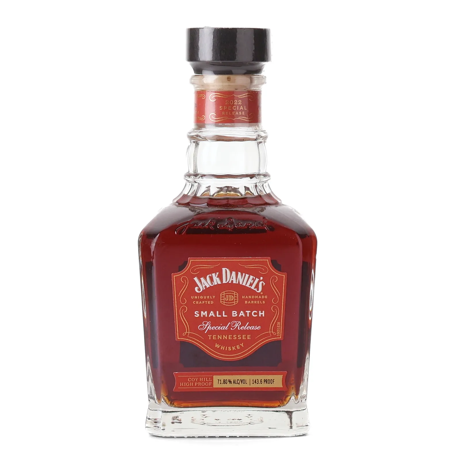 Jack Daniel's Coy Hill High Proof Small Batch, Batch No. 01, 2022, 71.8% whisky bottle