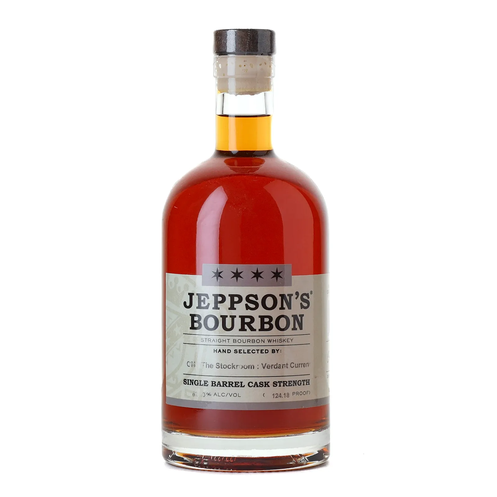 Jeppson's Single Barrel Cask Strength Straight Bourbon 'The Stockroom', 62.09% whisky bottle