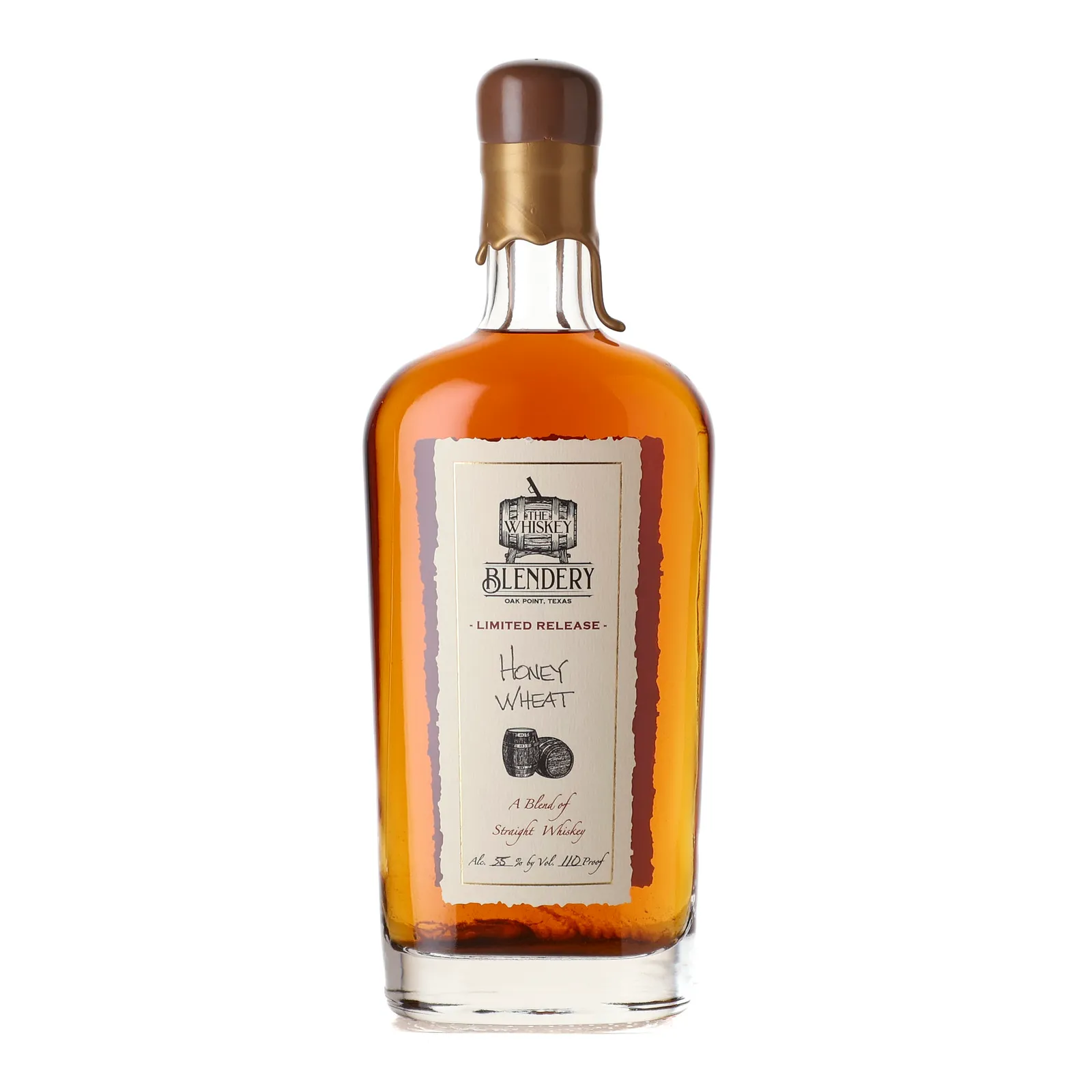 Whiskey Blendery Honey Wheat, 55% whisky bottle