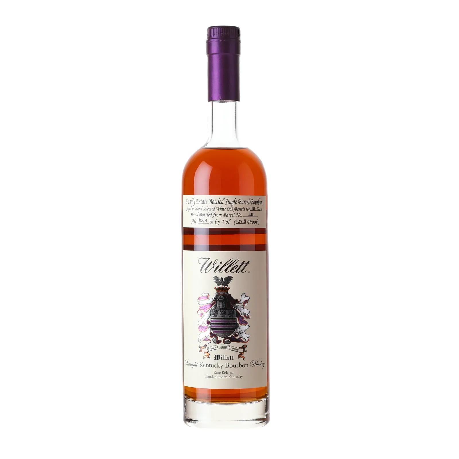 Willett Family Estate Single Barrel Impendent Belly Of Time 10 Year Old, White Oak Cask, Cask #4111, 63.9% whisky bottle