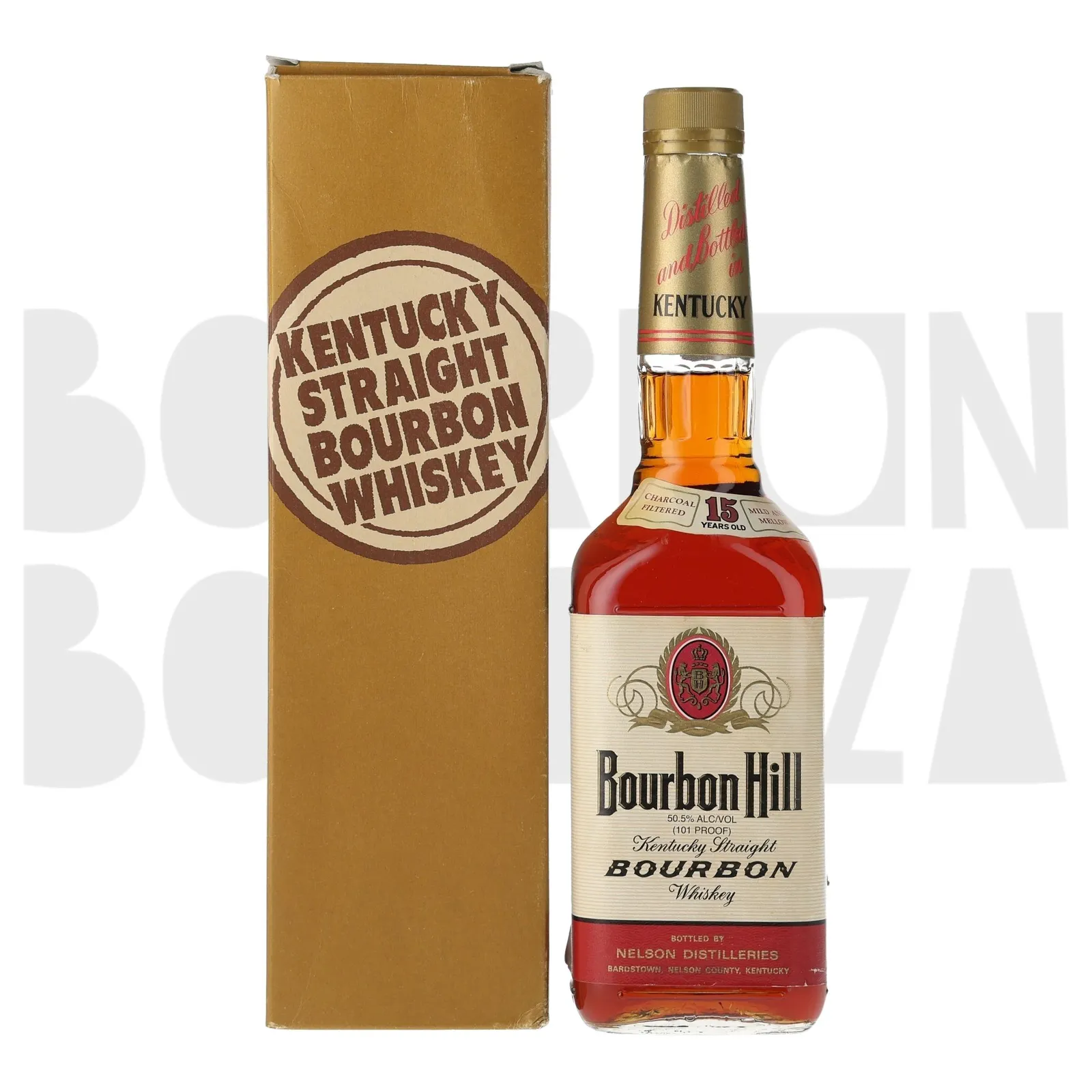 Bourbon Hill 15 Year Old, 50.5% whisky bottle