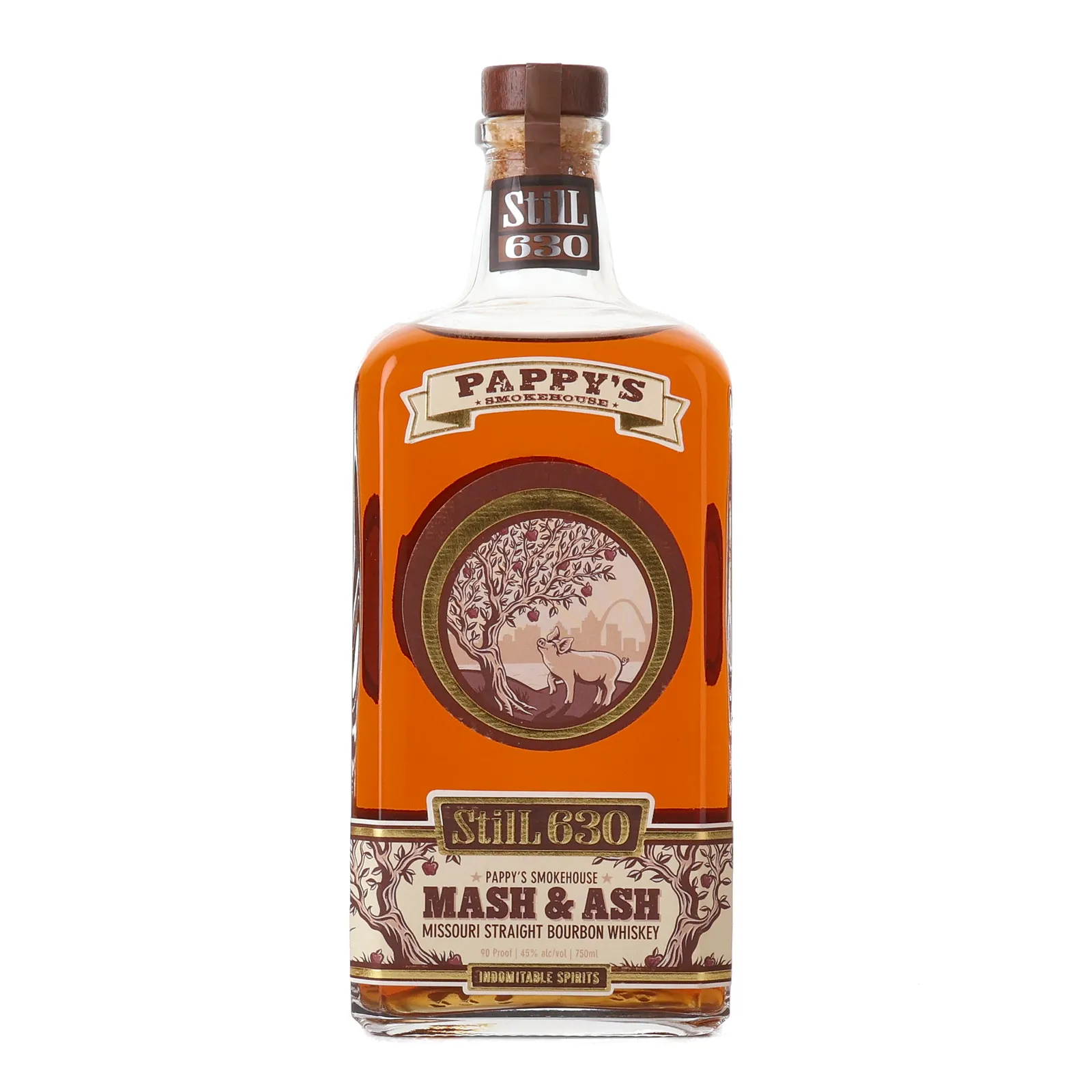 Still 630 Pappy's Smokehouse Mash & Ash 4 Year Old, New Oak Cask, 45% whisky bottle