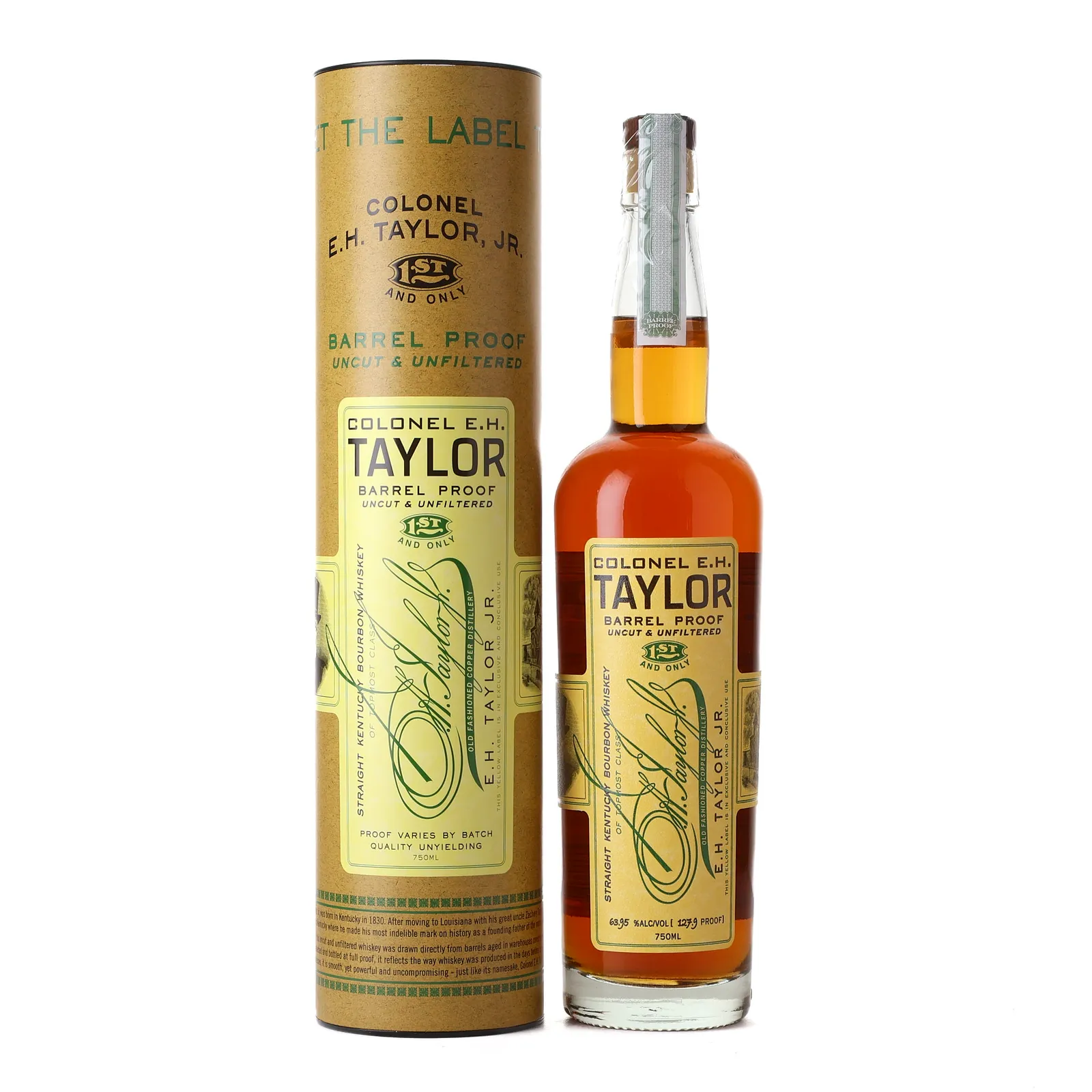 Colonel E.H. Taylor, Jr. Barrel Proof, Batch No. 15, 2026, 63.95% whisky bottle