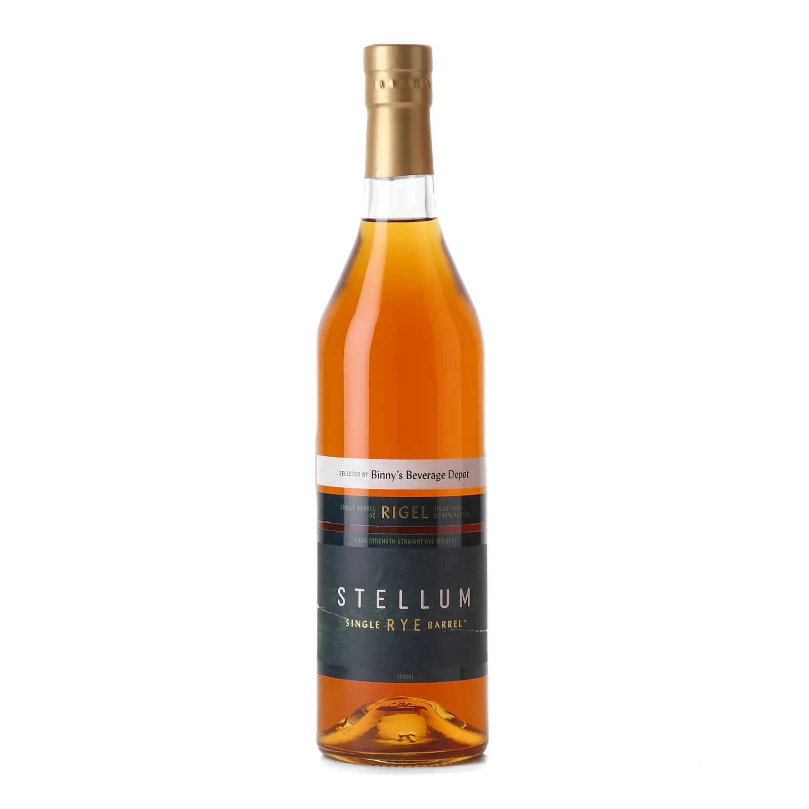Stellum Single Barrel Rye Rigel A2, 57.99% whisky bottle