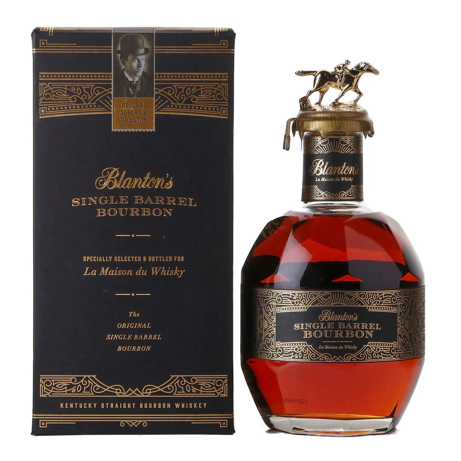 Blanton's La Maison du Whisky Single Barrel Bourbon, Single Barrel, Cask #884, 2018, La Maison du Whisky, 55% whisky bottle