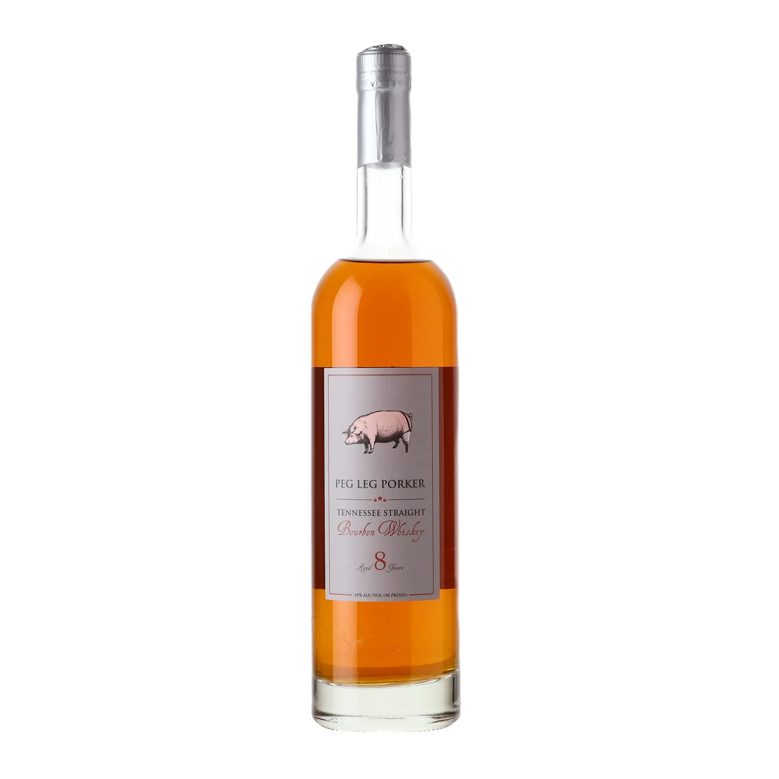 Peg Leg Porker Gray Label 8 Year Old, New Charred Oak Cask, 45% whisky bottle