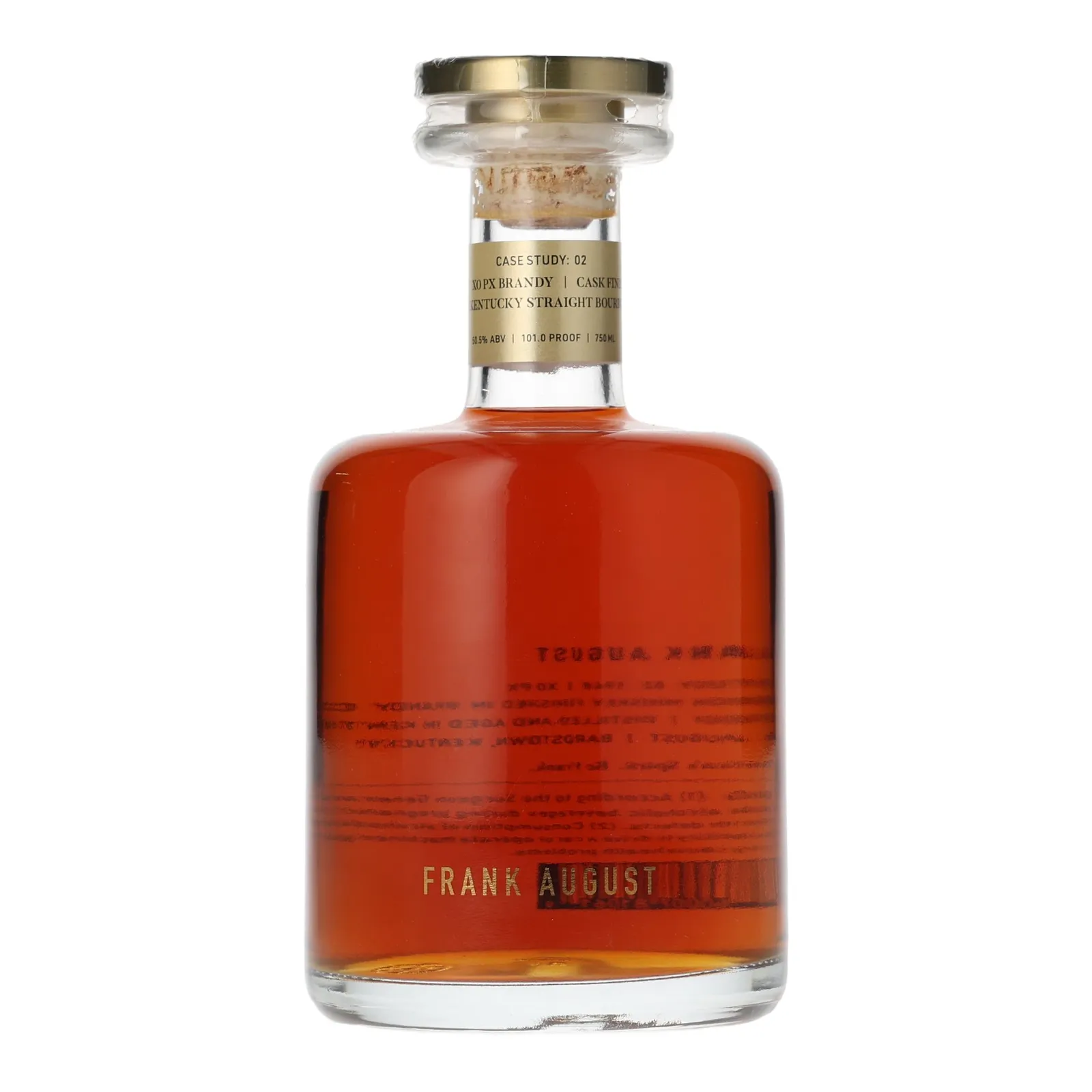 Frank August Case Study: 02 XO PX Brandy Cask Finished, 2023, 50.5% whisky bottle