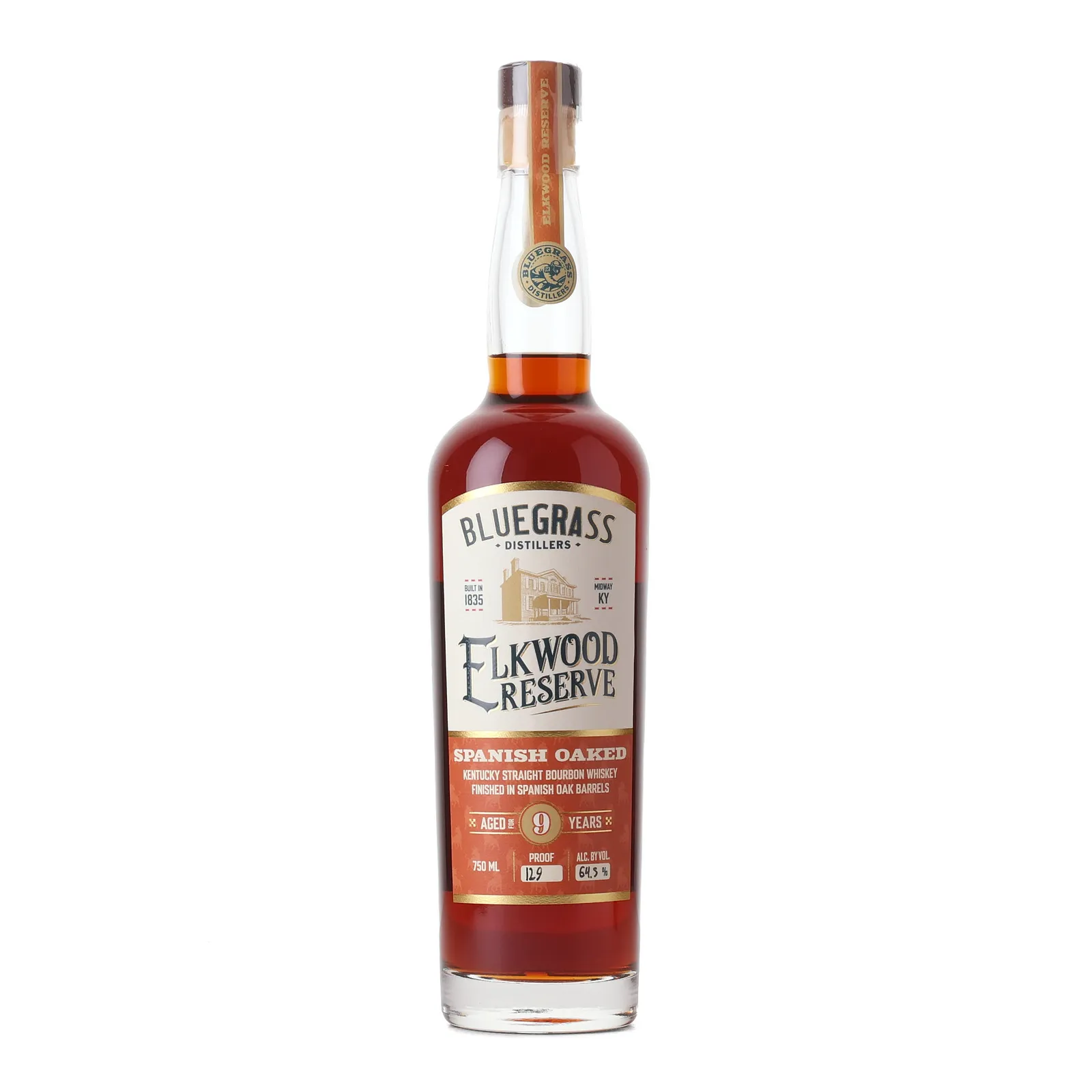 Bluegrass Distillers Elkwood Reserve Spanish Oaked 9 Year Old, Spanish Oak Cask, Release No. 3, 2026, 64.5% whisky bottle