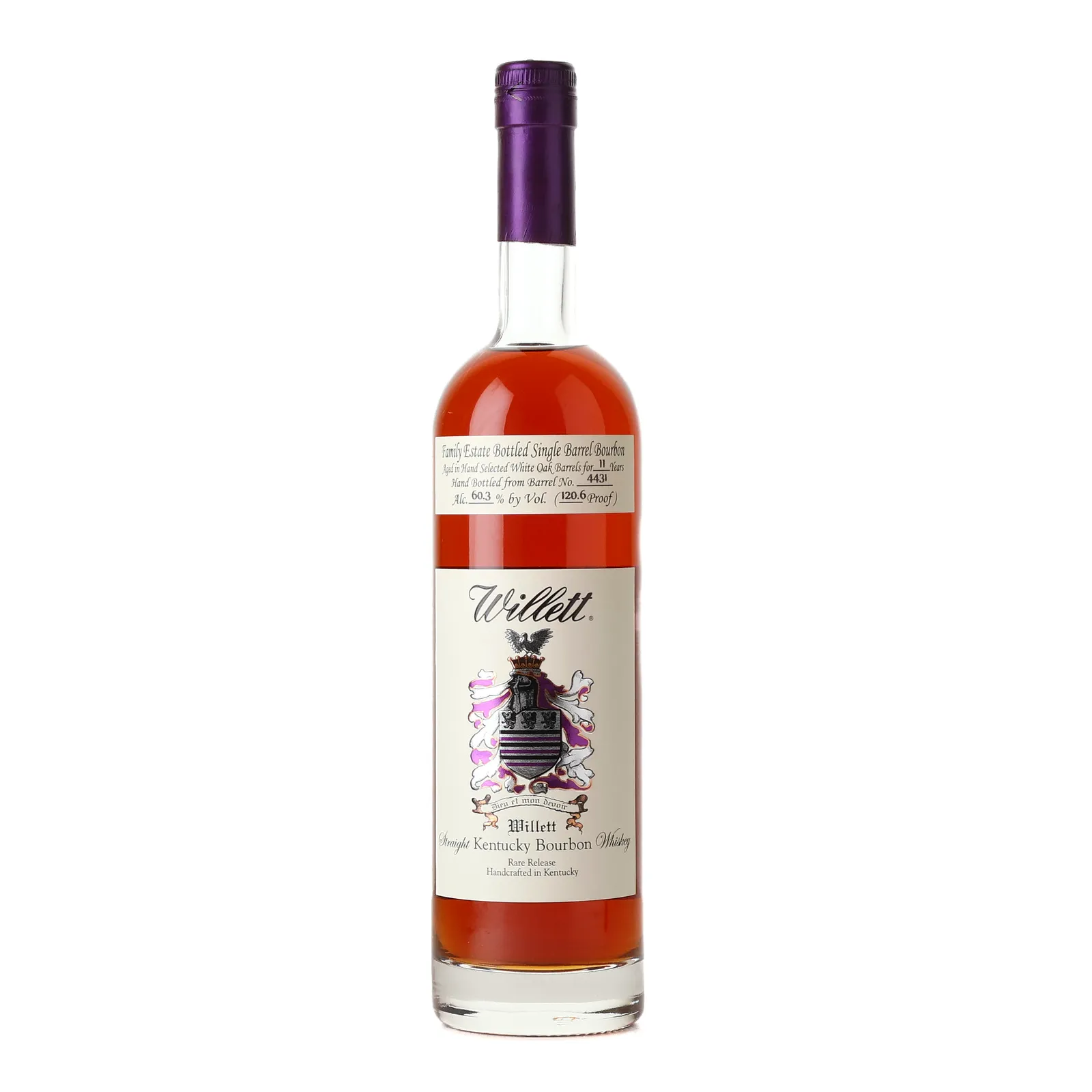 Willett Family Estate Single Barrel 11 Year Old, Oak Cask, Cask #4431, 60.3% whisky bottle