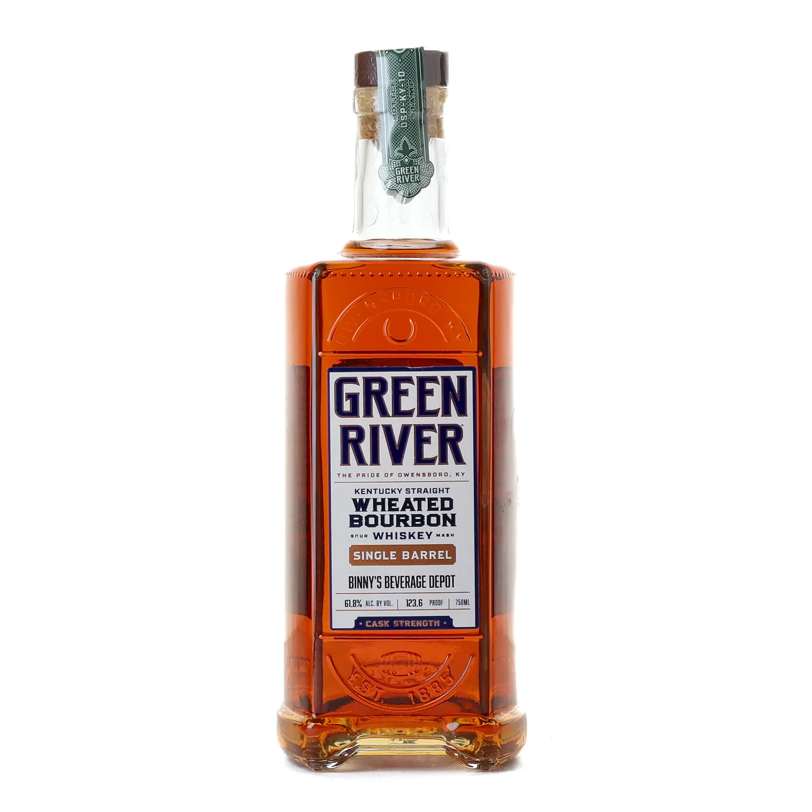 Green River Wheated Bourbon Single Barrel Binny's Beverage Depot Cask Strength, 61.8% whisky bottle
